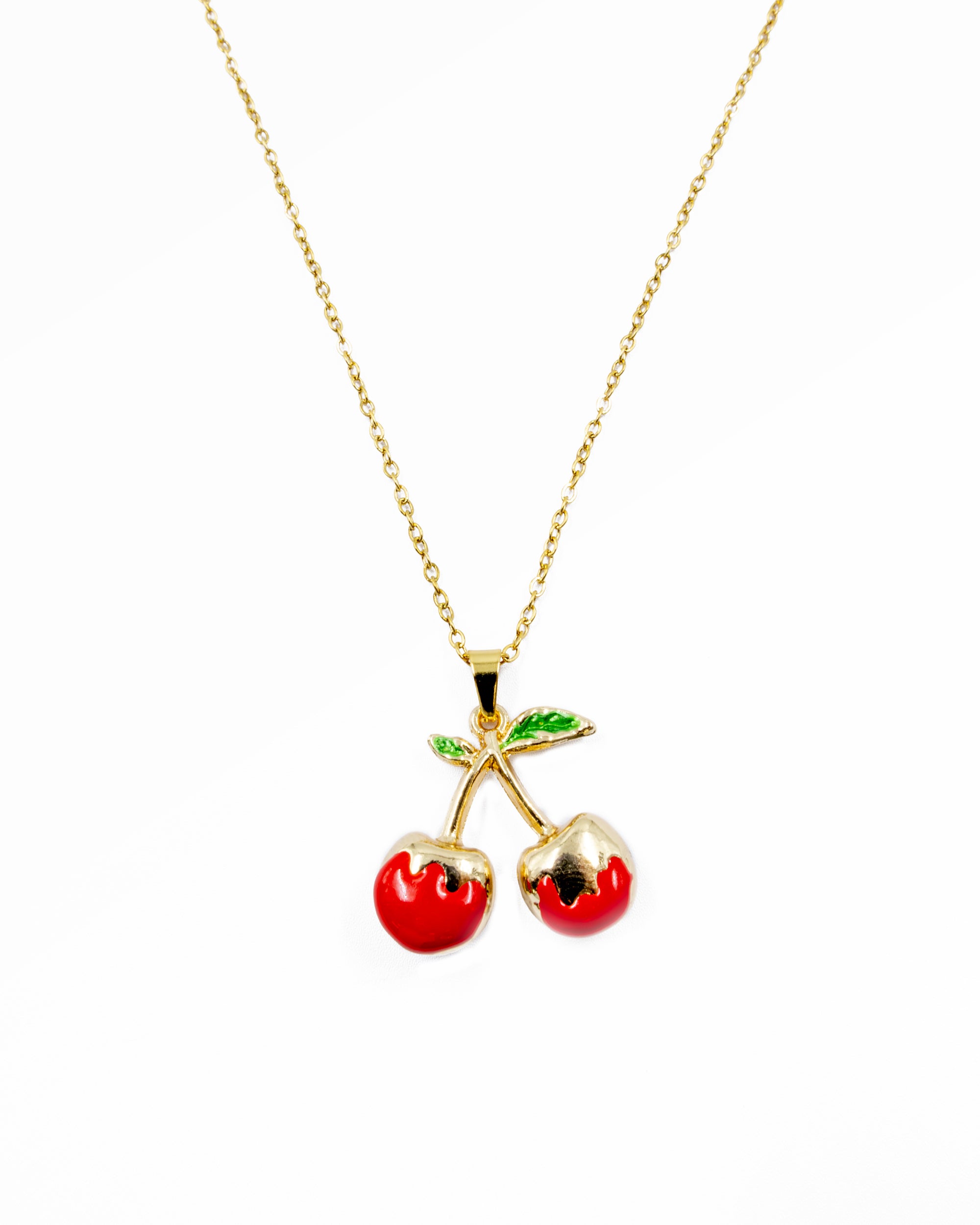 Collar de Cereza - M18 Oro Laminado
