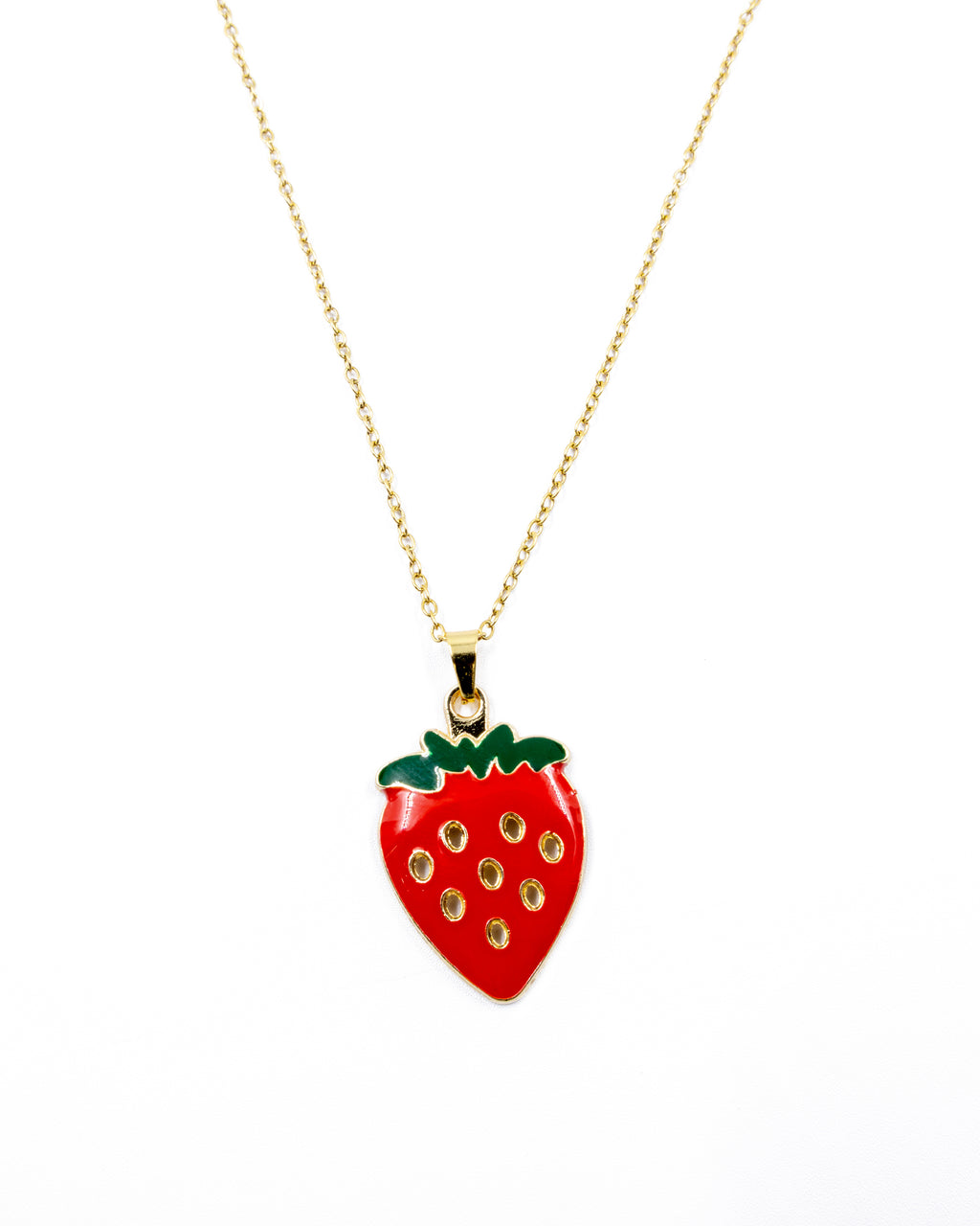 Collar de Fresa - M5 Oro Laminado