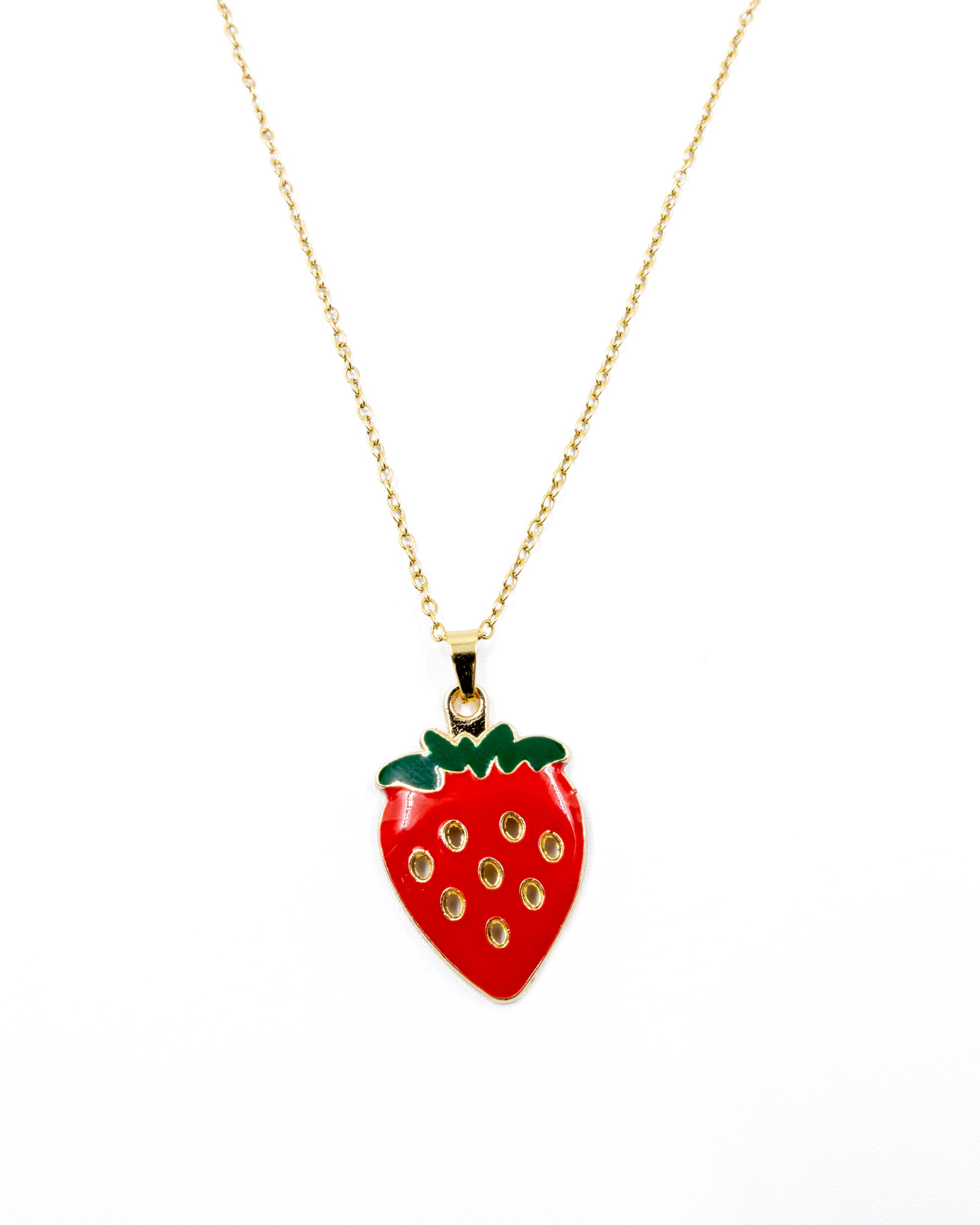 Collar de Fresa - M5 Oro Laminado