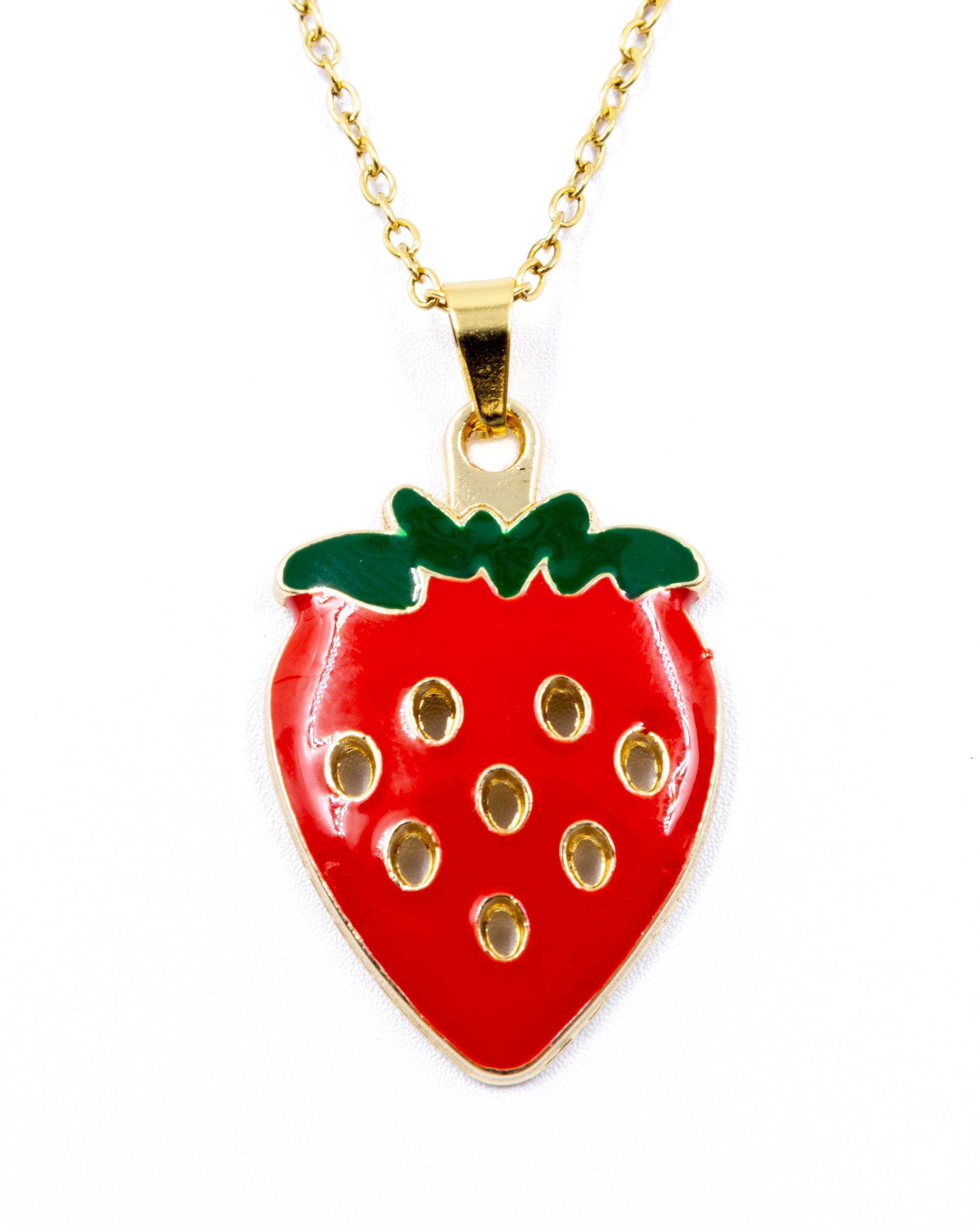 Collar de Fresa - M5 Oro Laminado