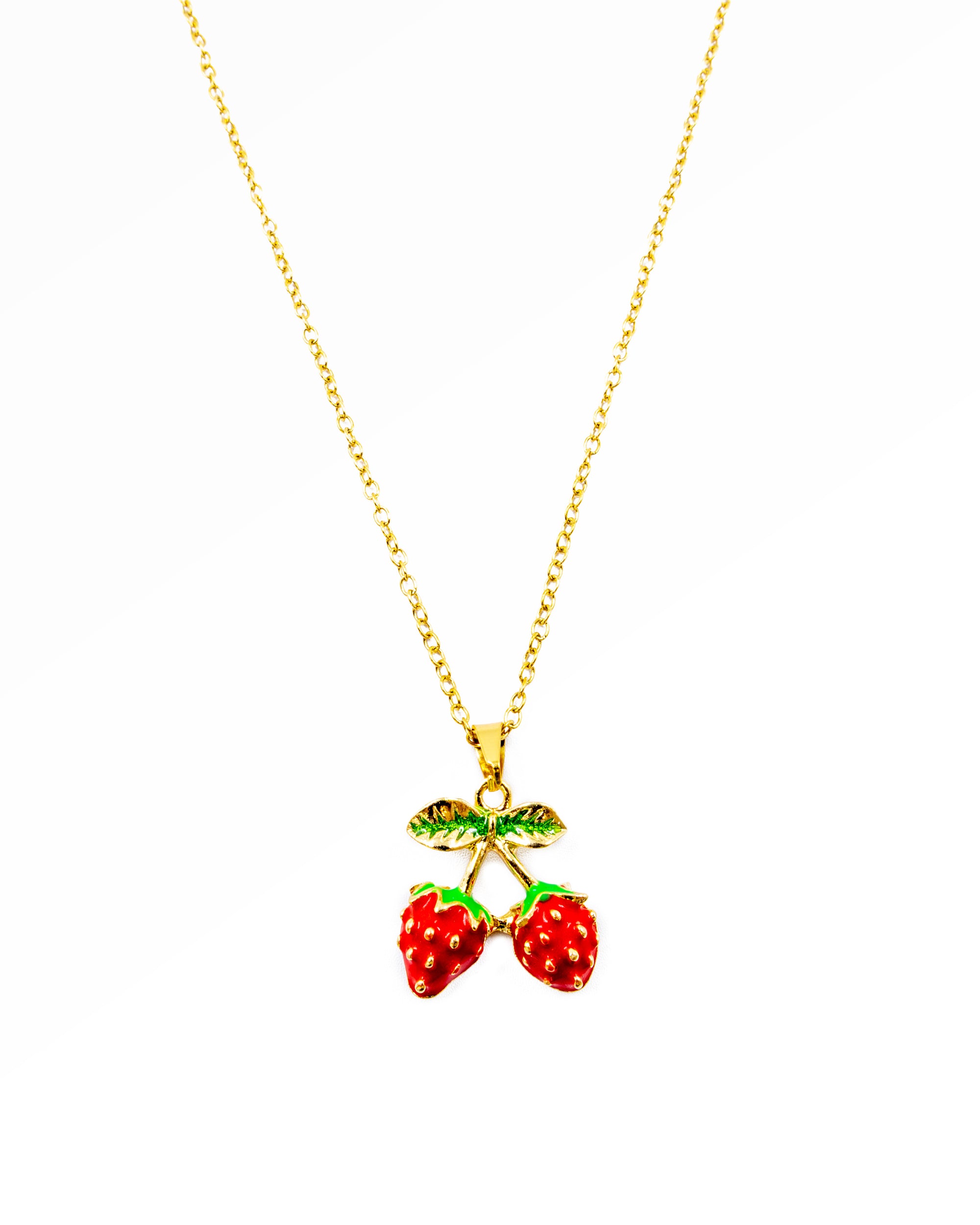 Collar de Fresa - M19 Oro Laminado
