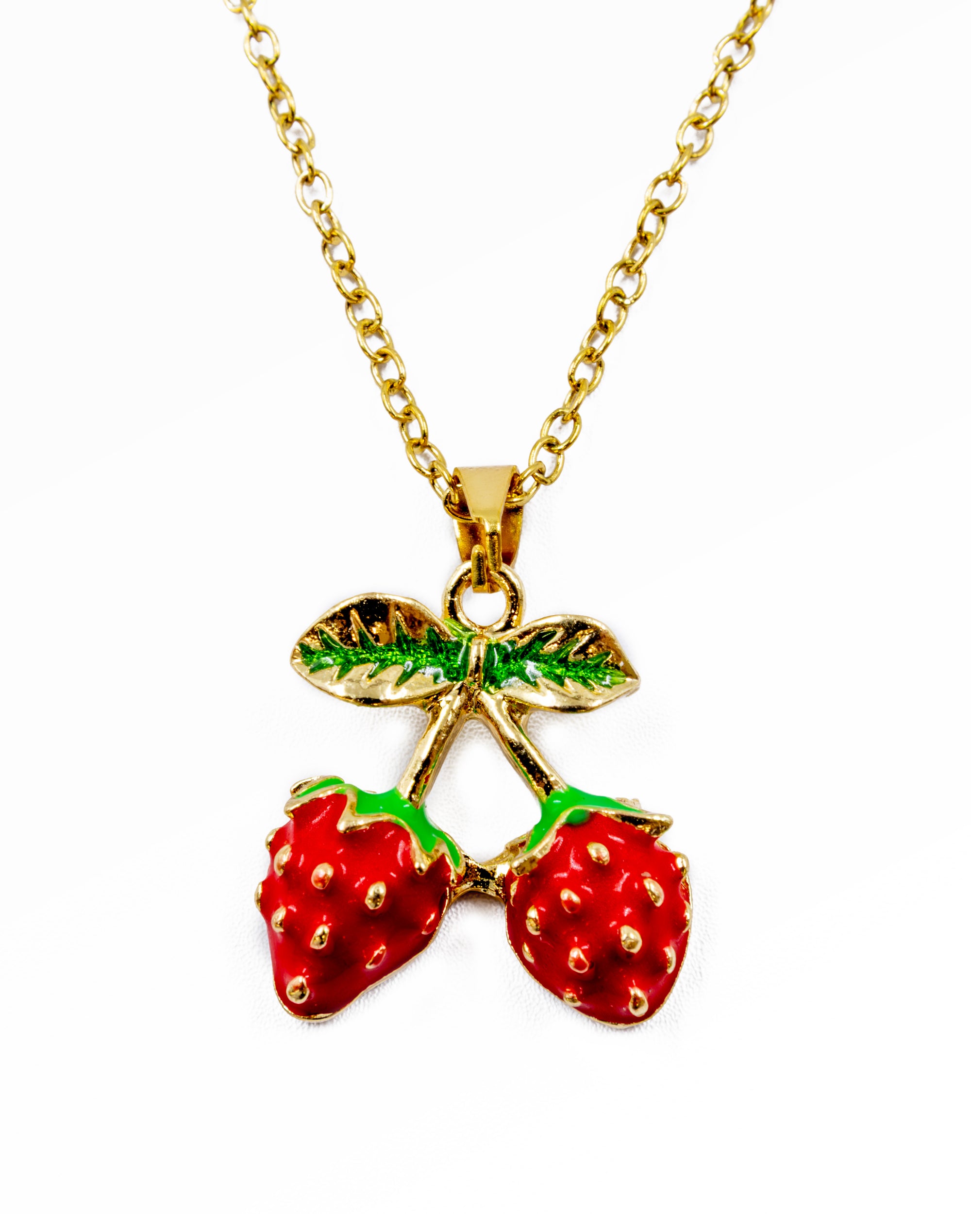 Collar de Fresa - M19 Oro Laminado