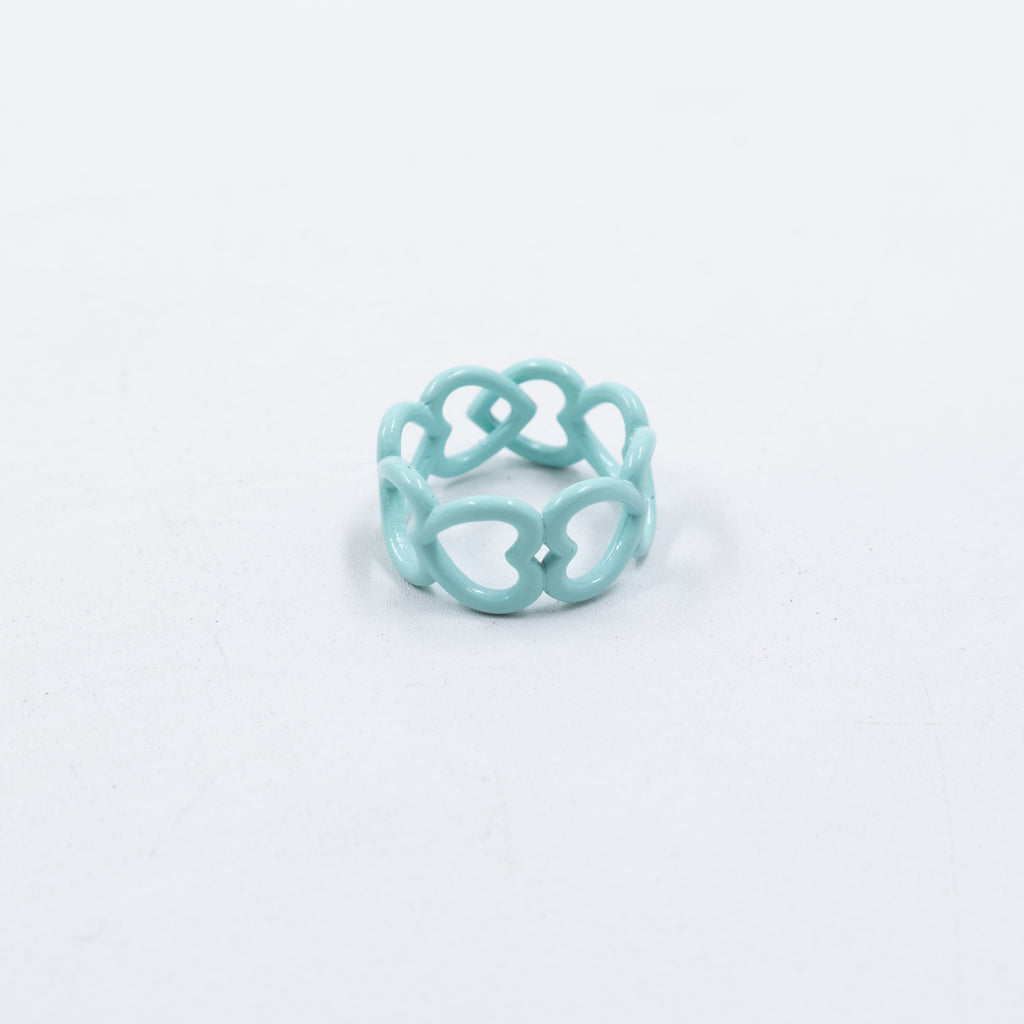 Anillo Ajustable de corazones M2 Oro Laminado