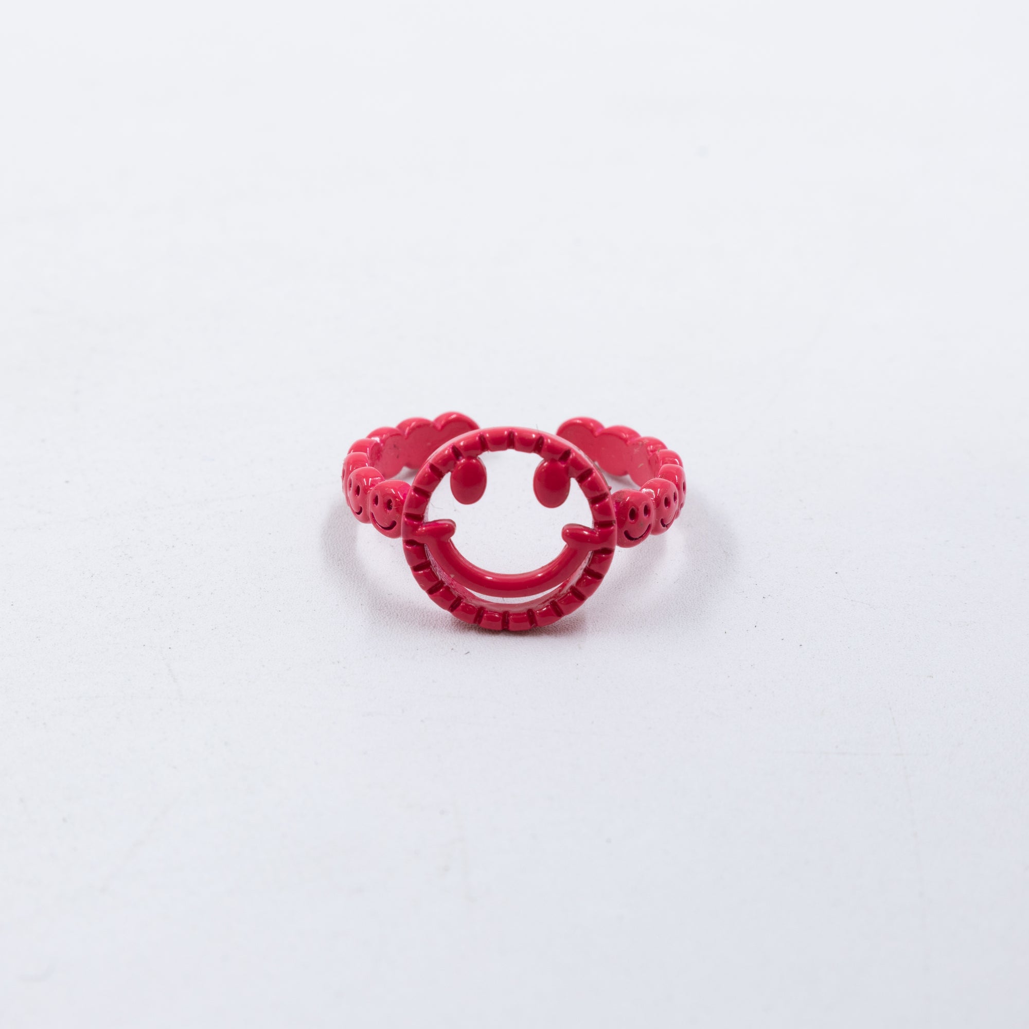 Anillo Ajustable de Caritas felices M5 Oro Laminado