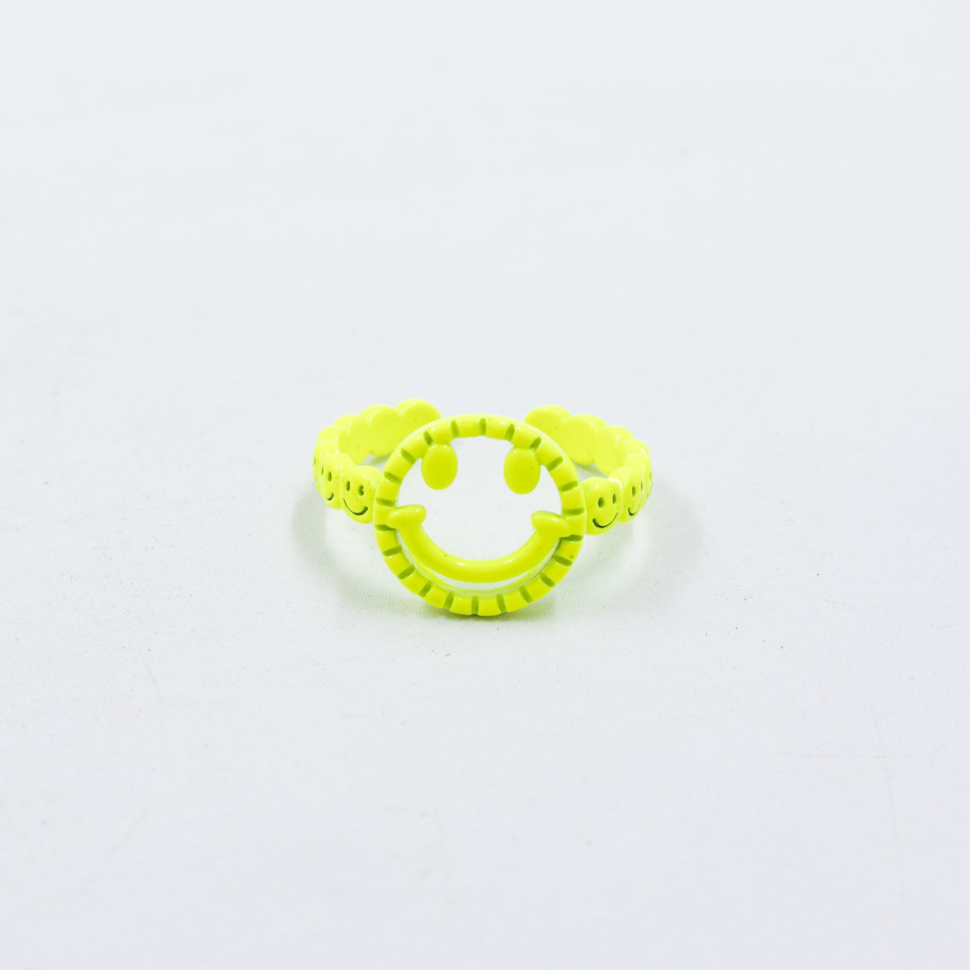 Anillo Ajustable de Caritas felices M5 Oro Laminado