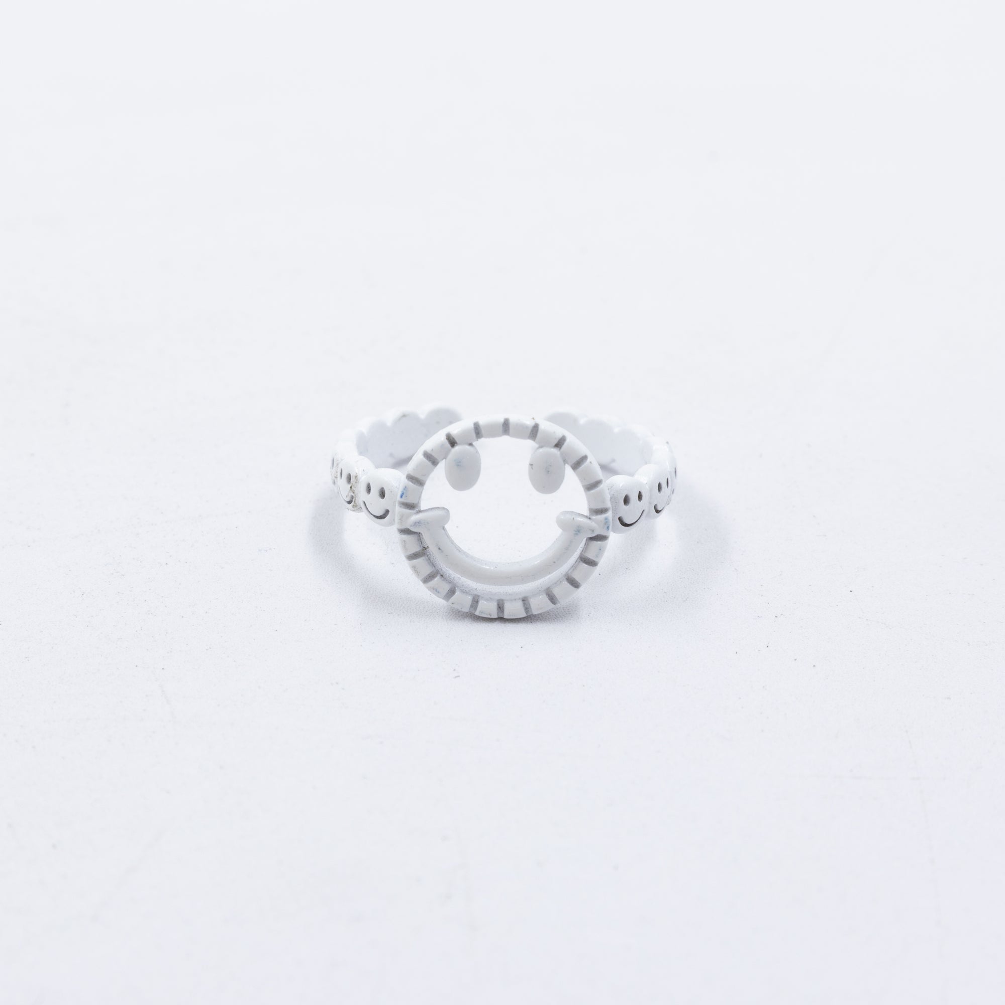 Anillo Ajustable de Caritas felices M5 Oro Laminado