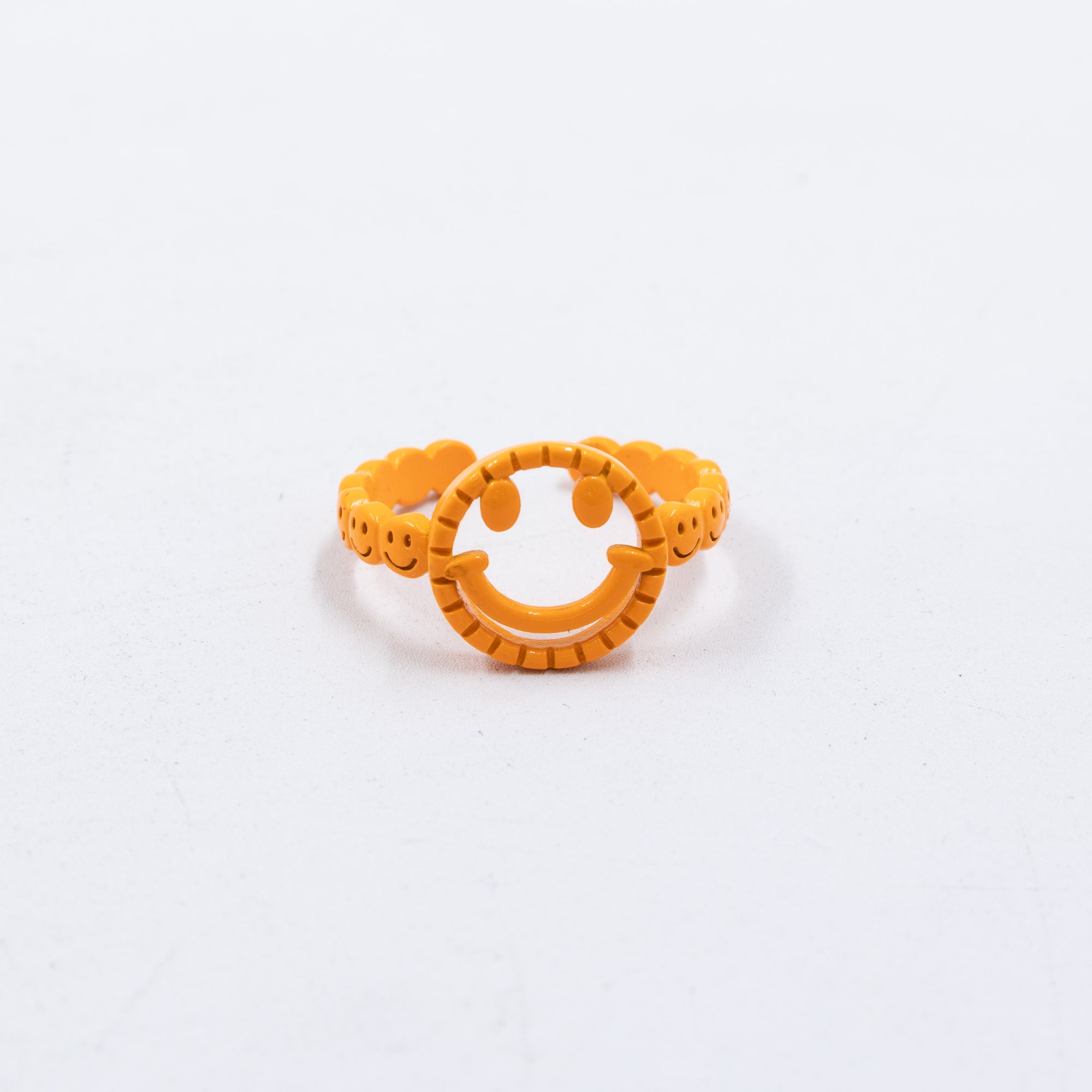 Anillo Ajustable de Caritas felices M5 Oro Laminado