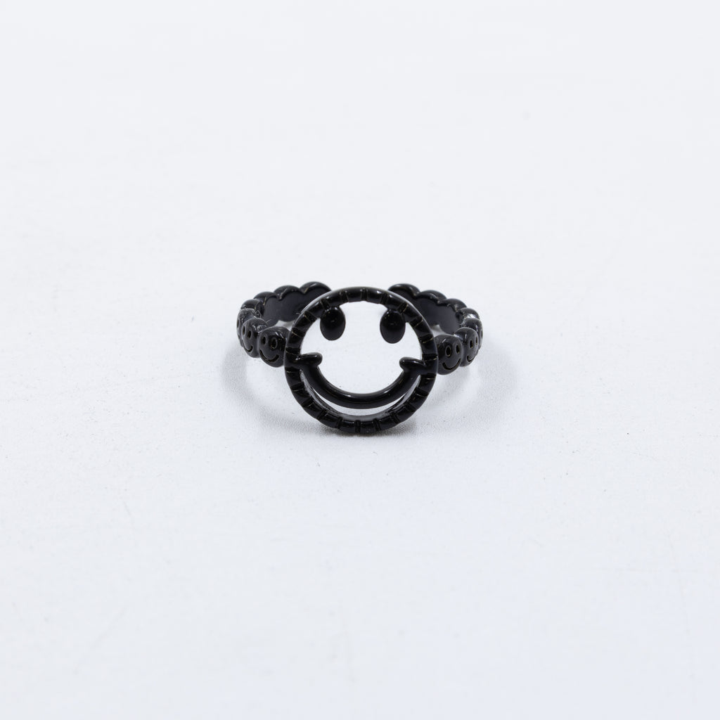 Anillo Ajustable de Caritas felices M5 Oro Laminado