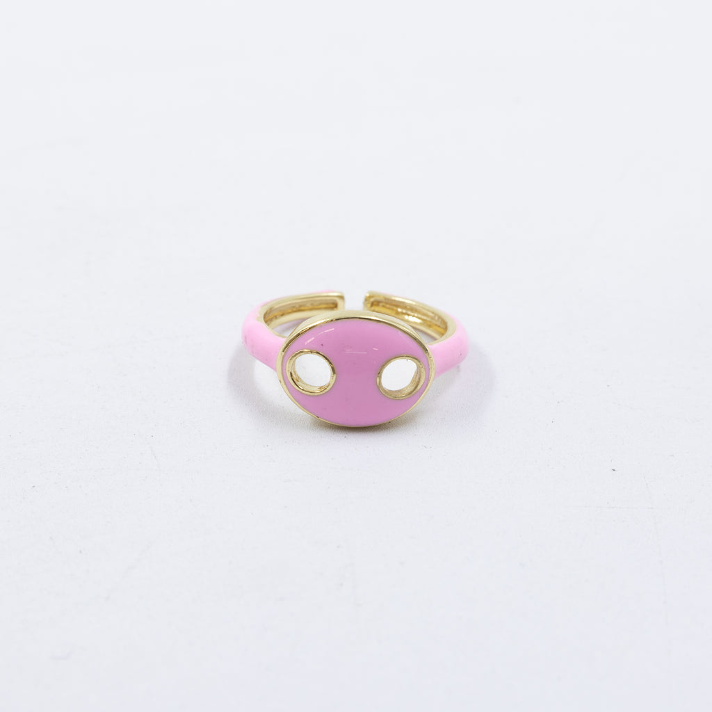 Anillo Ajustable de colores M10 Oro Laminado