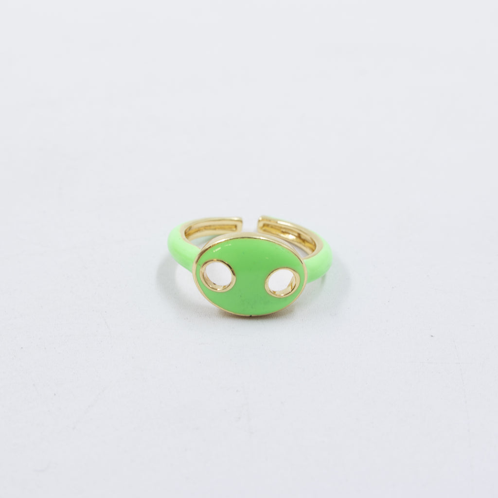 Anillo Ajustable de colores M10 Oro Laminado