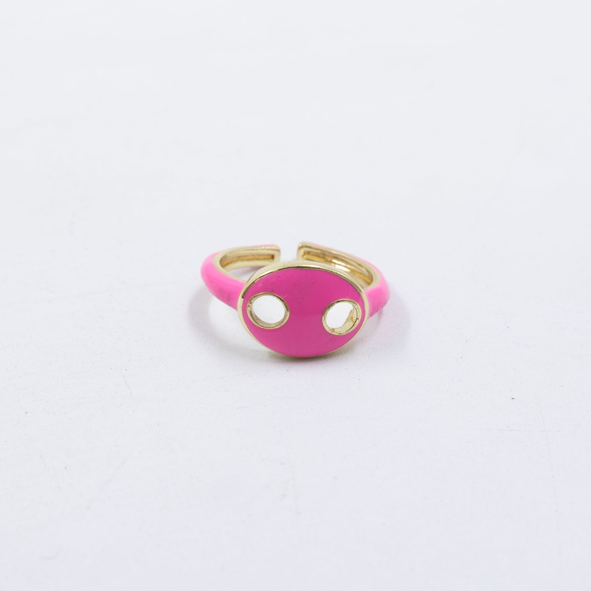 Anillo Ajustable de colores M10 Oro Laminado