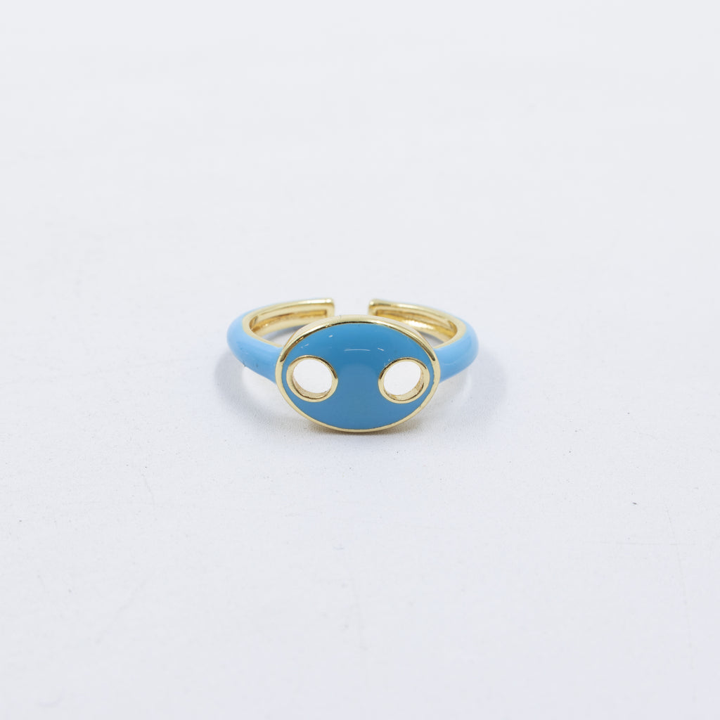 Anillo Ajustable de colores M10 Oro Laminado