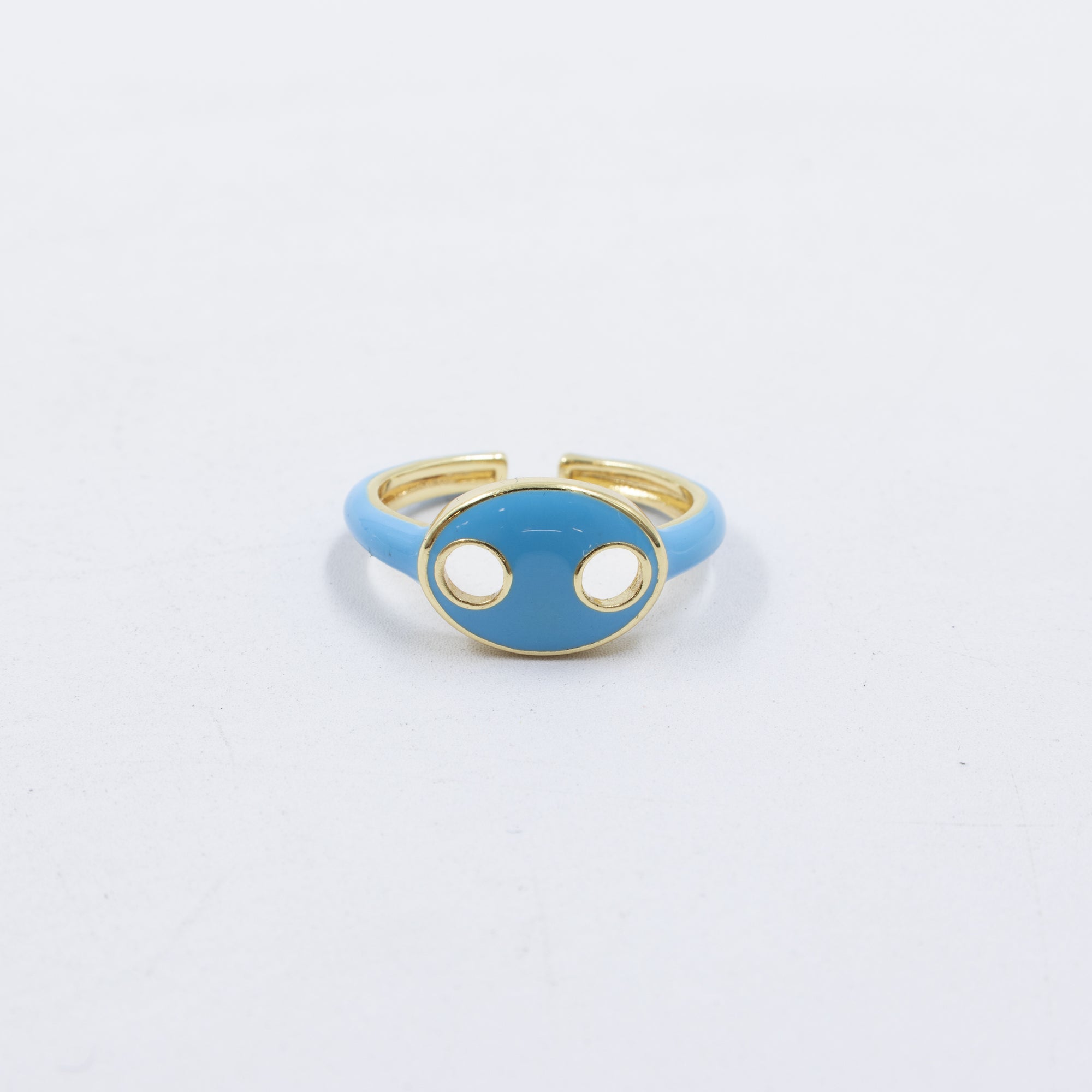 Anillo Ajustable de colores M10 Oro Laminado