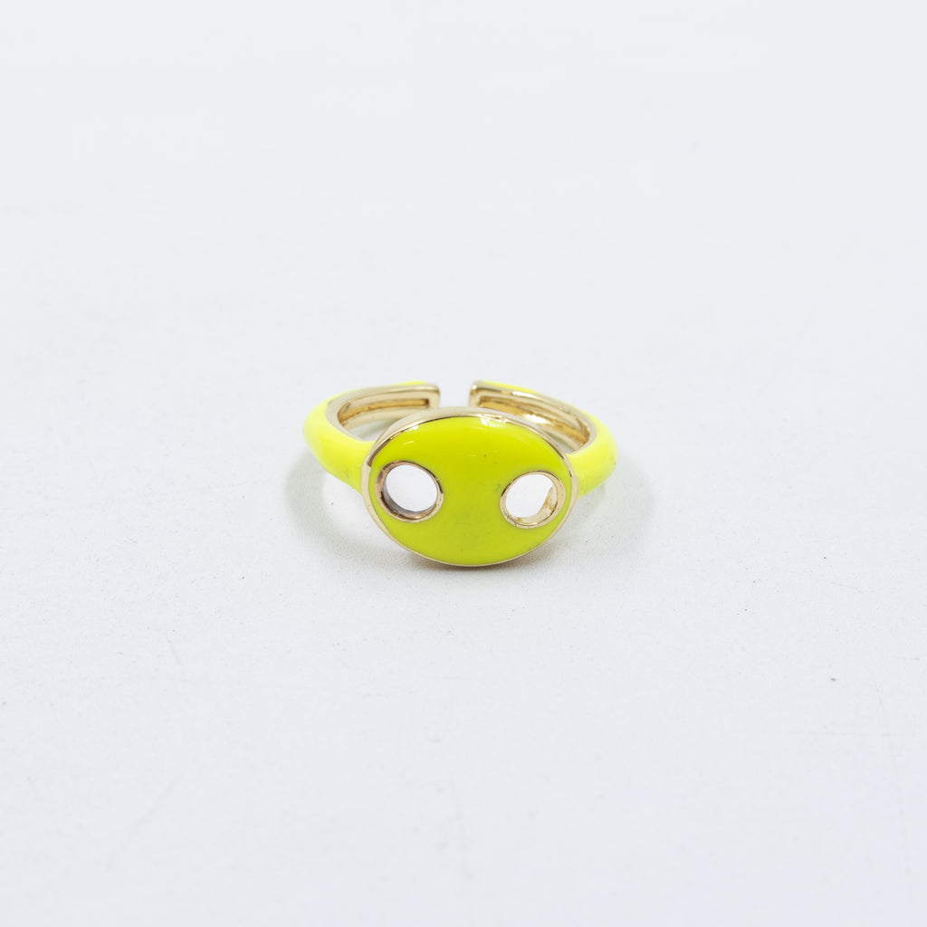 Anillo Ajustable de colores M10 Oro Laminado