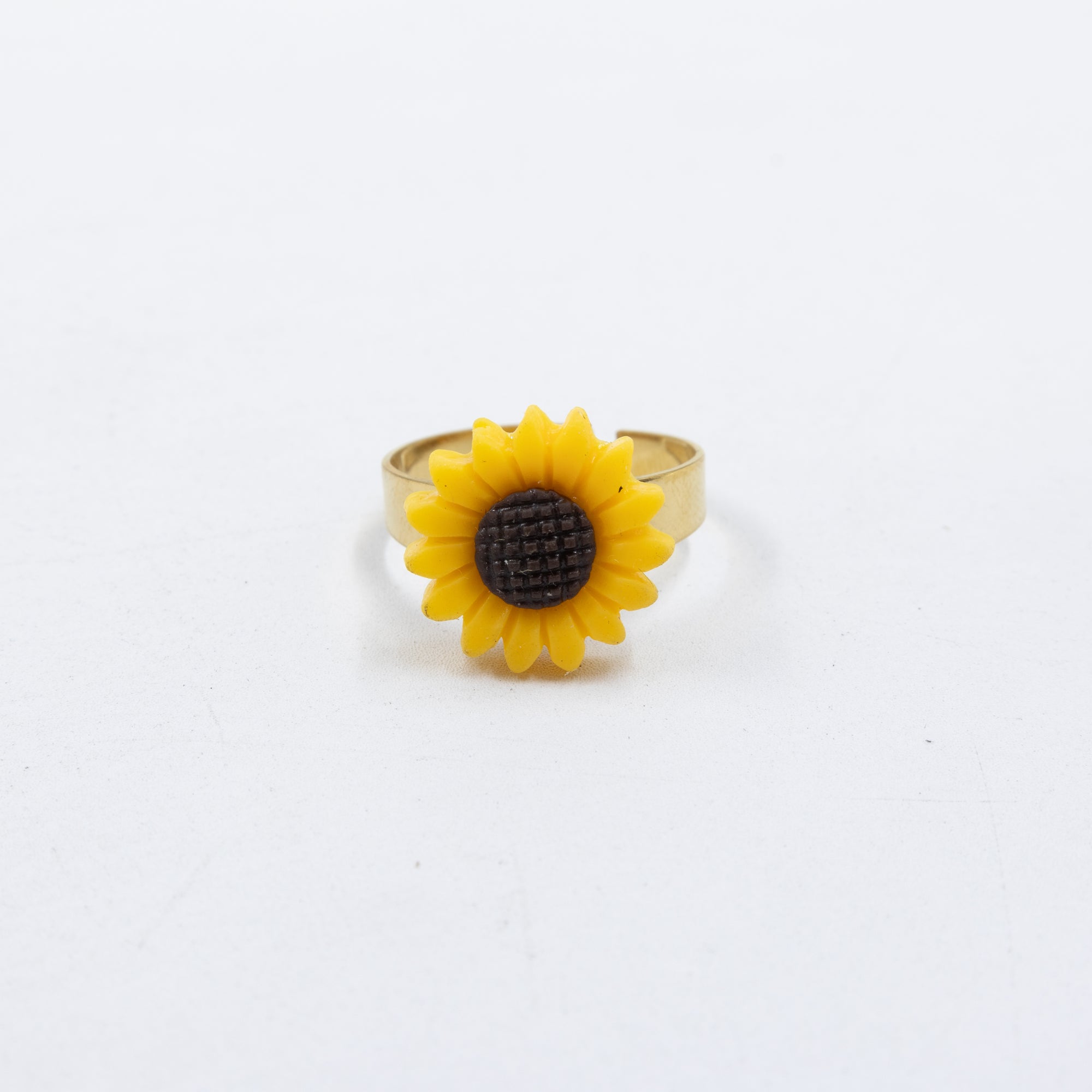 Anillo de Girasol Ajustable de colores M13 Oro Laminado