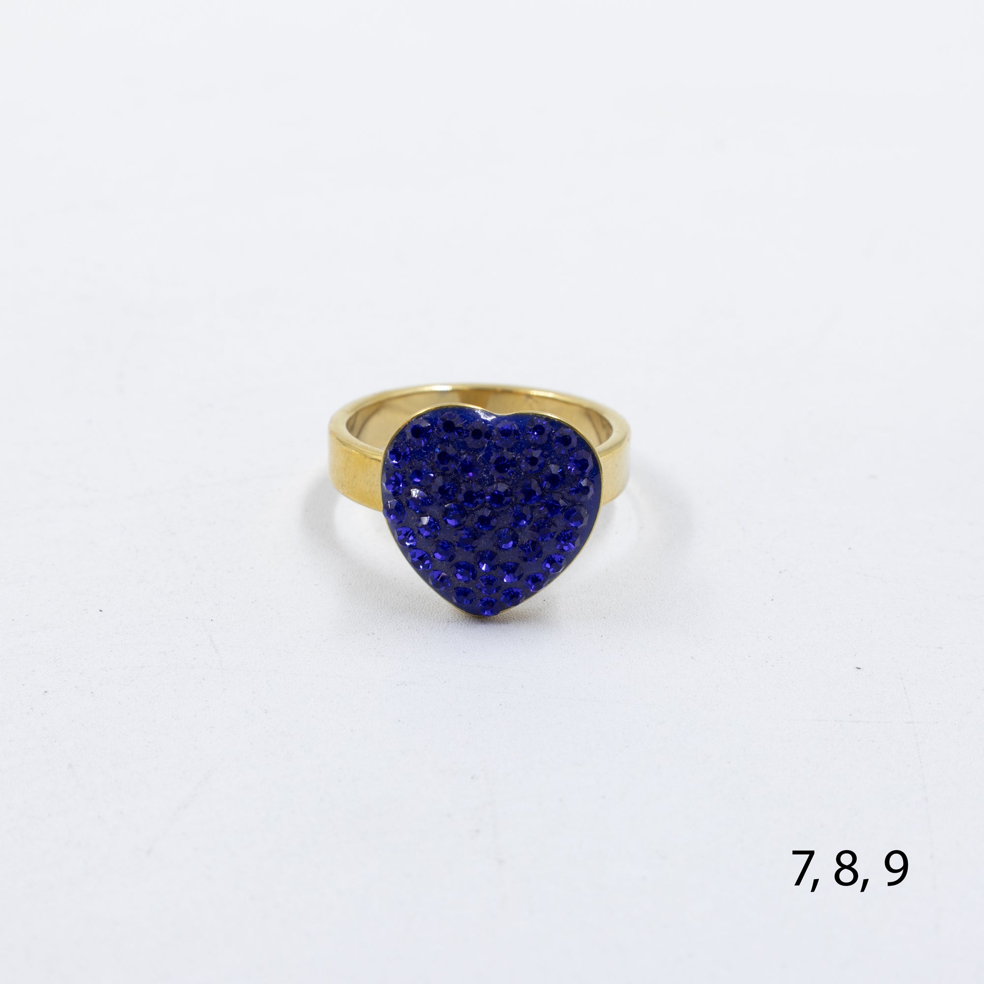 Anillo Dorado de Corazón M18 Oro Laminado