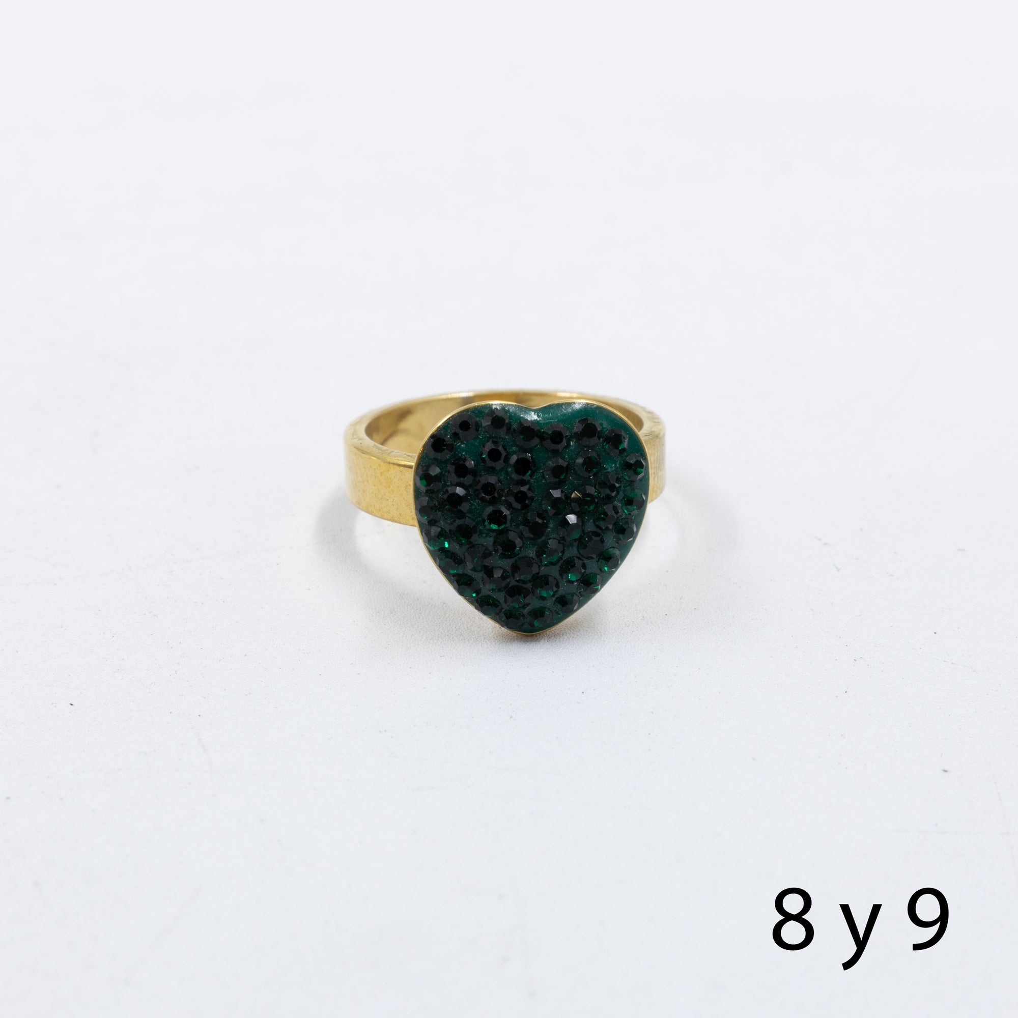 Anillo Dorado de Corazón M18 Oro Laminado