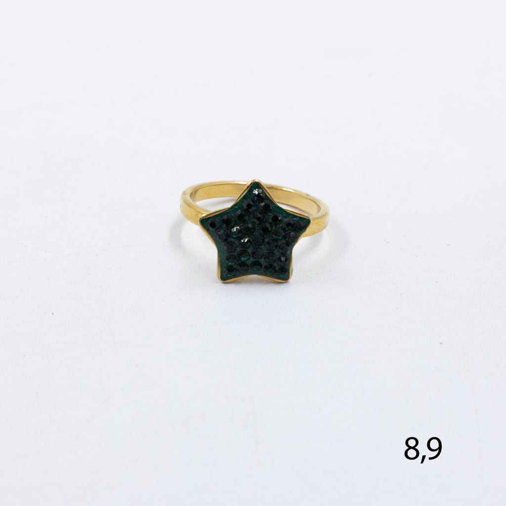 Anillo Dorado de Estrella M23 Oro Laminado
