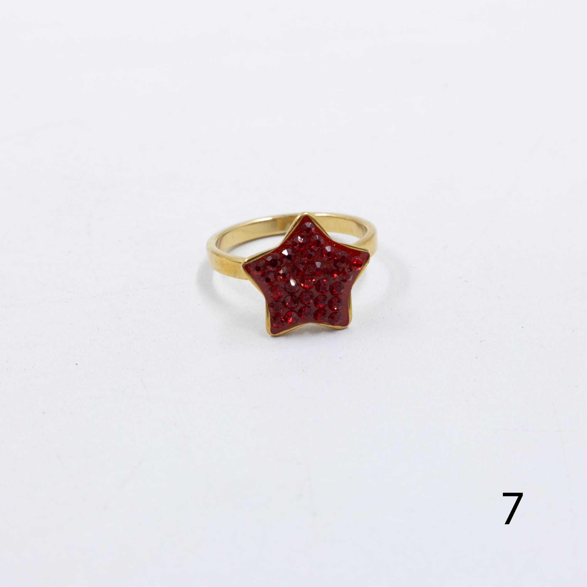 Anillo Dorado de Estrella M23 Oro Laminado
