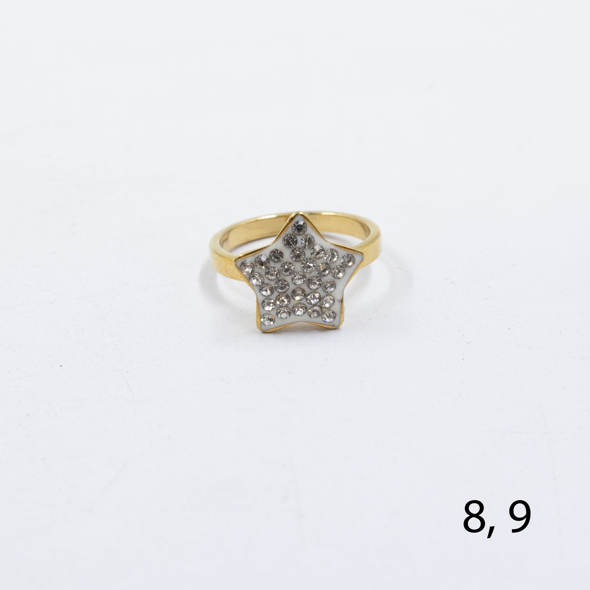 Anillo Dorado de Estrella M23 Oro Laminado