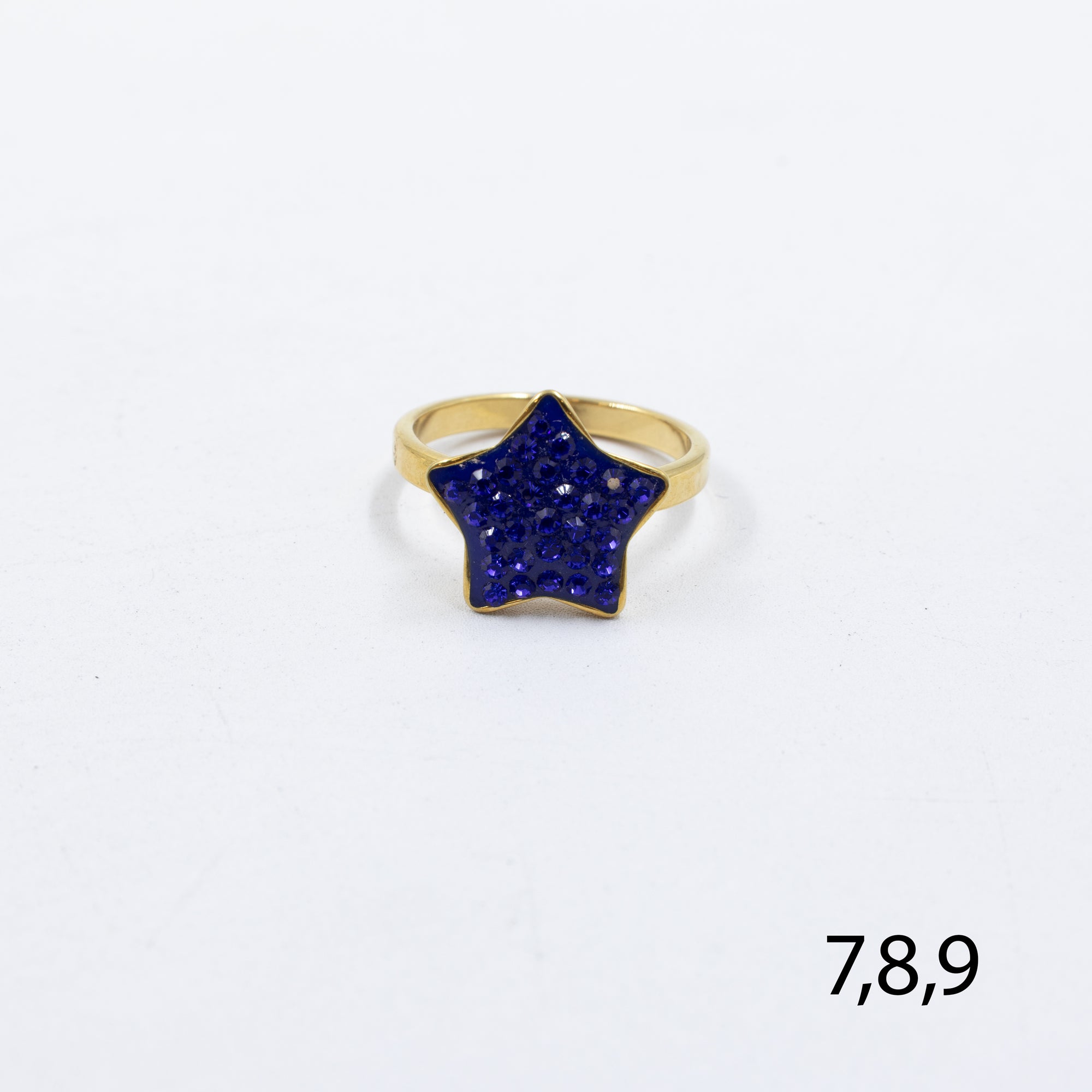Anillo Dorado de Estrella M23 Oro Laminado