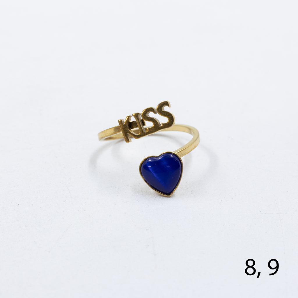 Anillo Dorado de Corazón M28 Oro Laminado