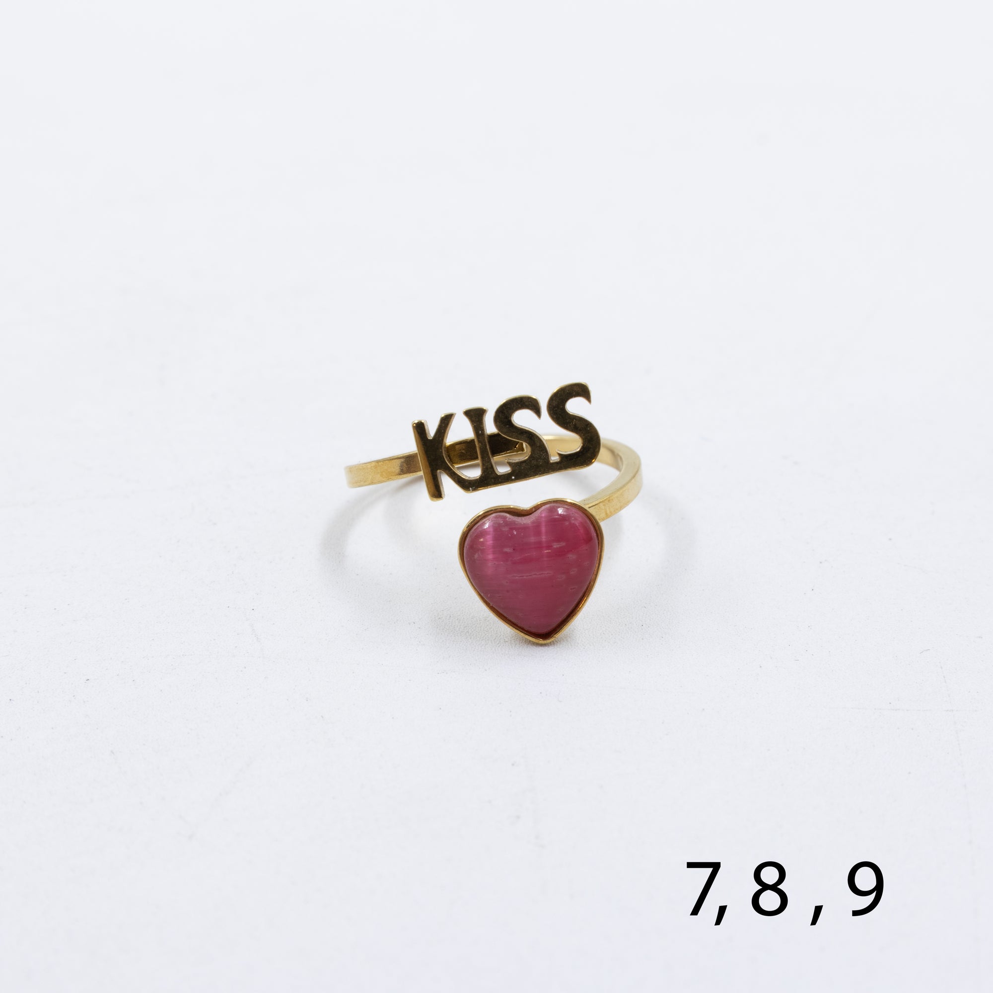 Anillo Dorado de Corazón M28 Oro Laminado
