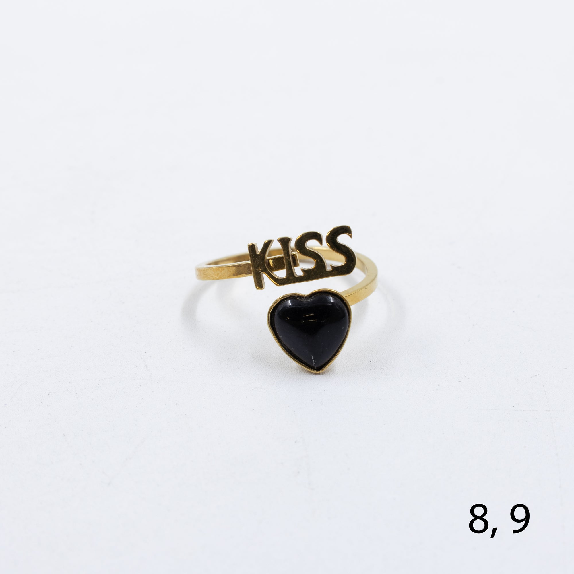 Anillo Dorado de Corazón M28 Oro Laminado