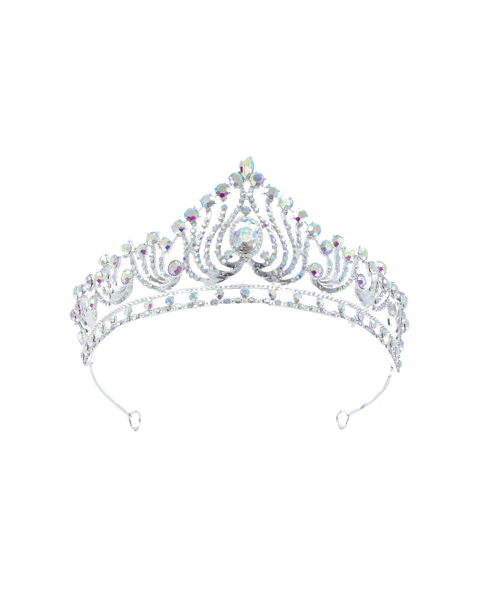 Corona Plateada de Diadema con piedras  - M84 Oro Laminado