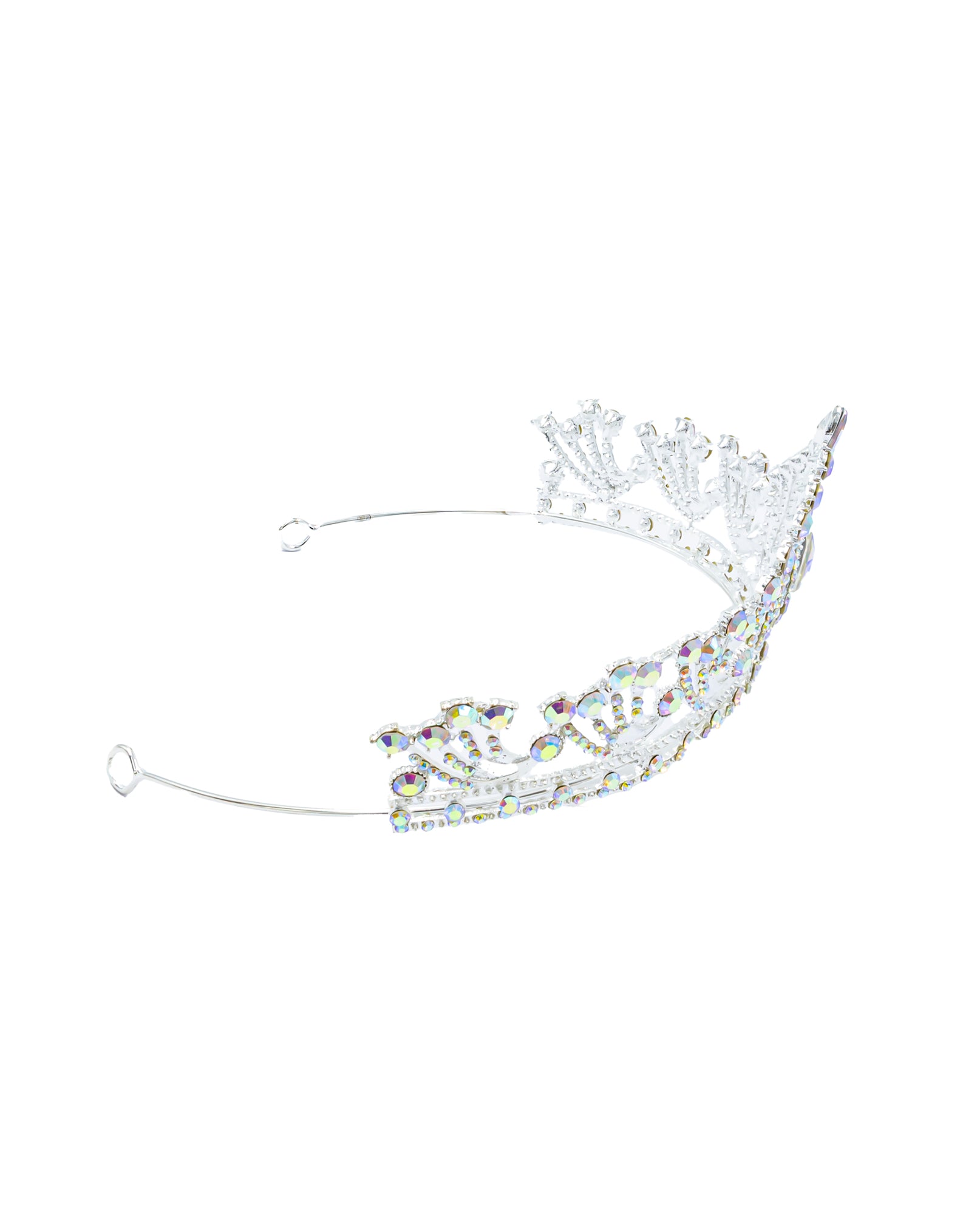 Corona Plateada de Diadema con piedras  - M84 Oro Laminado