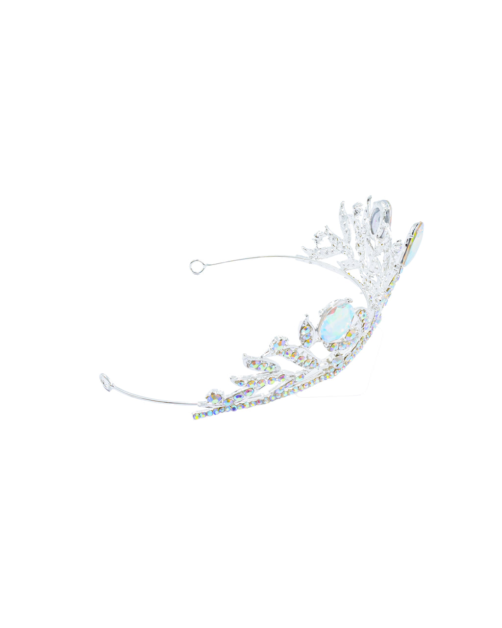 Corona Plateada de Diadema con piedras  - M89 Oro Laminado
