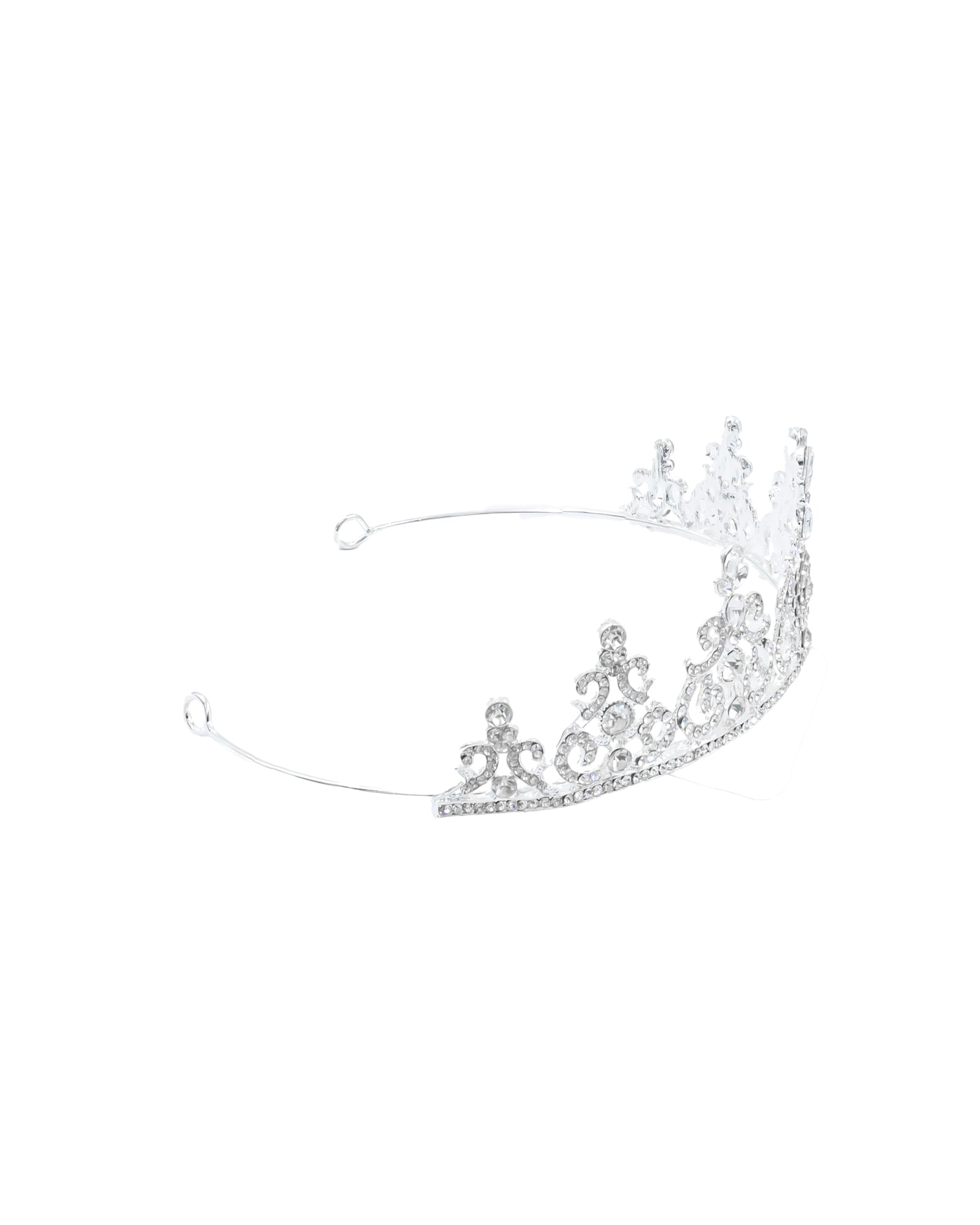 Corona Plateada de Diadema con piedras  - M90 Oro Laminado