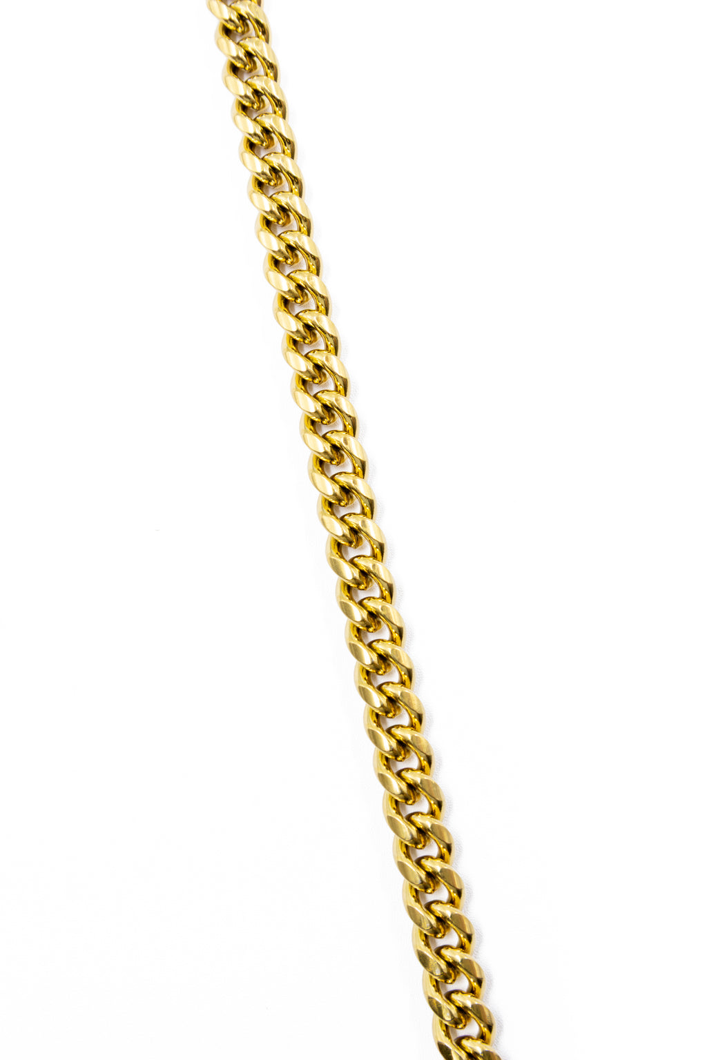 Cadena Larga de Eslabones Dorada - M28 Acero Inoxidable