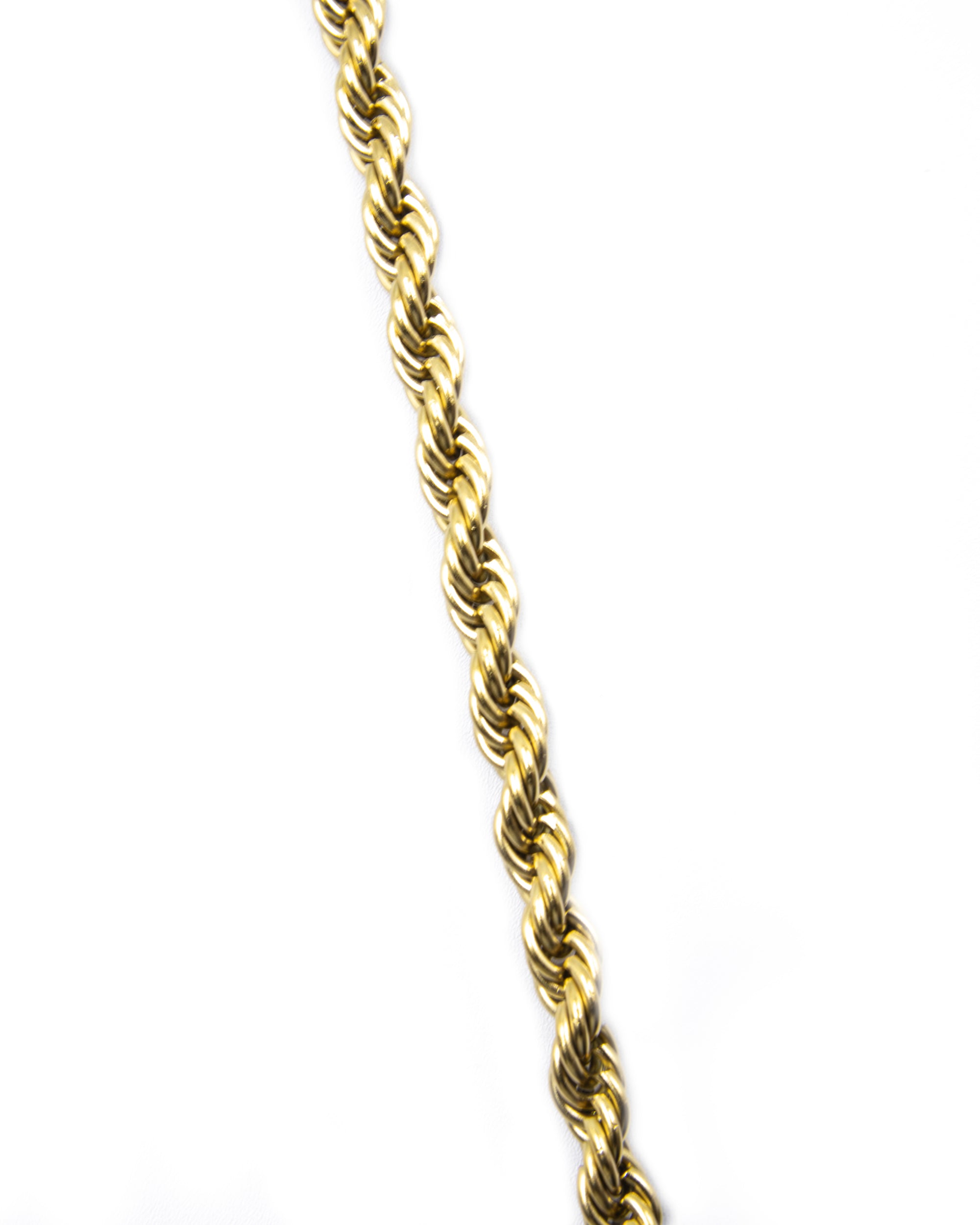 Cadena Larga de Eslabones Dorada - M19 Acero Inoxidable