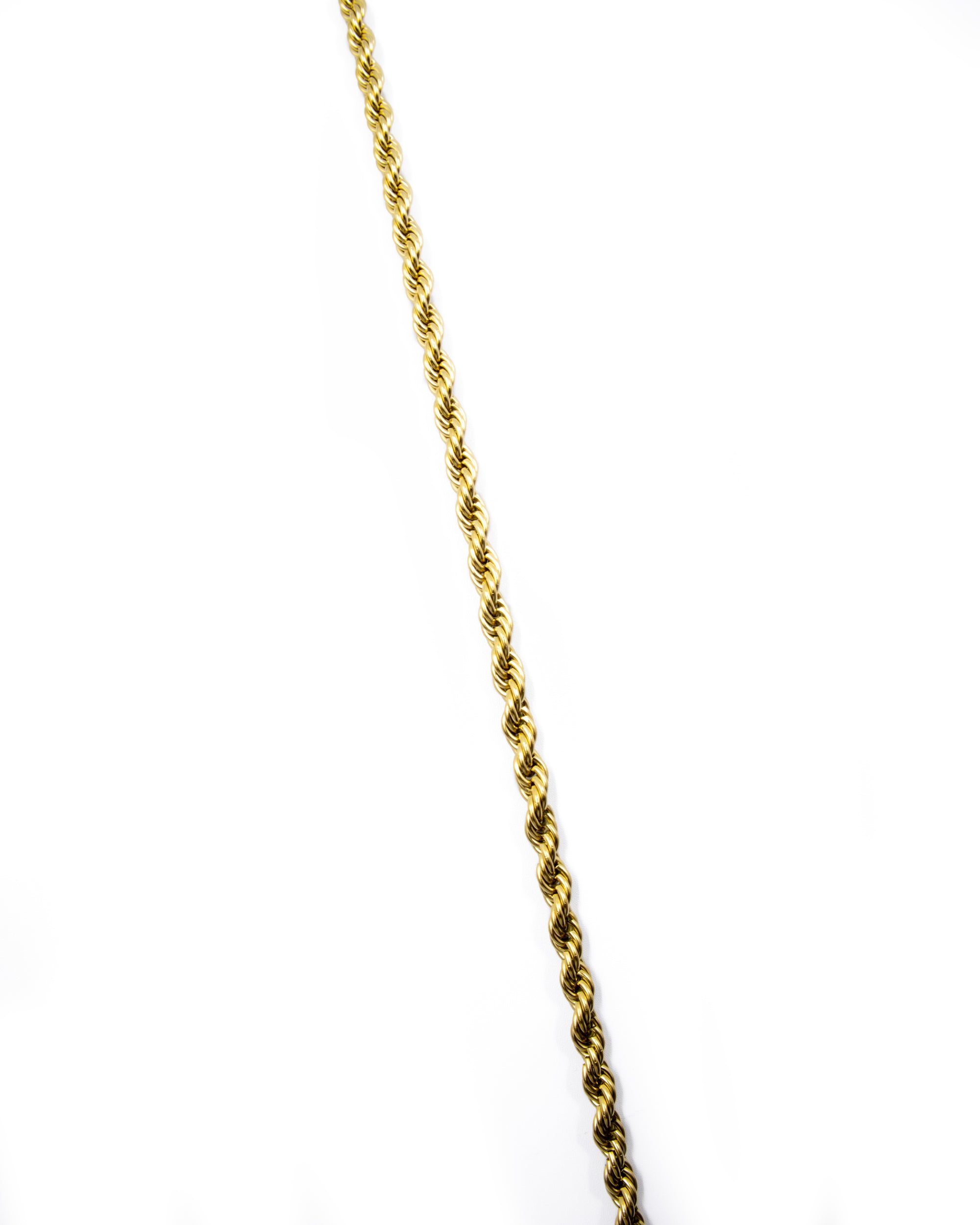 Cadena Larga de Eslabones Dorada - M19 Acero Inoxidable