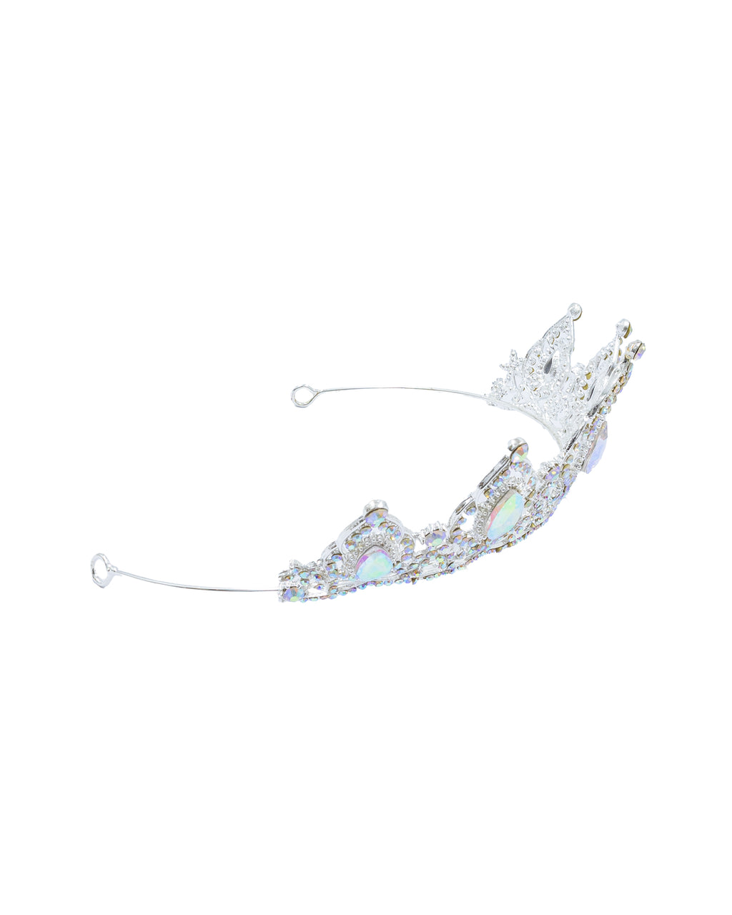 Corona Plateada de Diadema con piedras  - M93 Oro Laminado