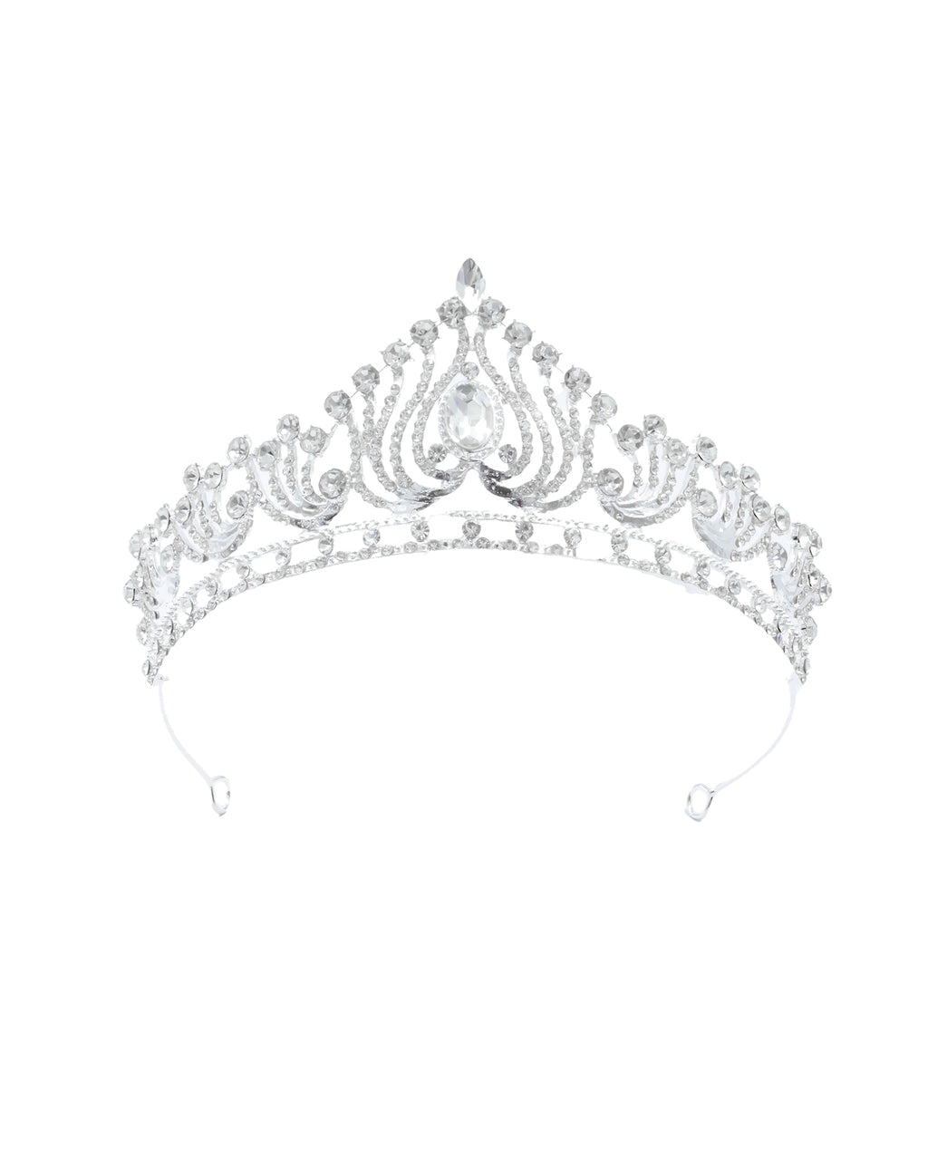 Corona Plateada de Diadema con piedras  - M94 Oro Laminado