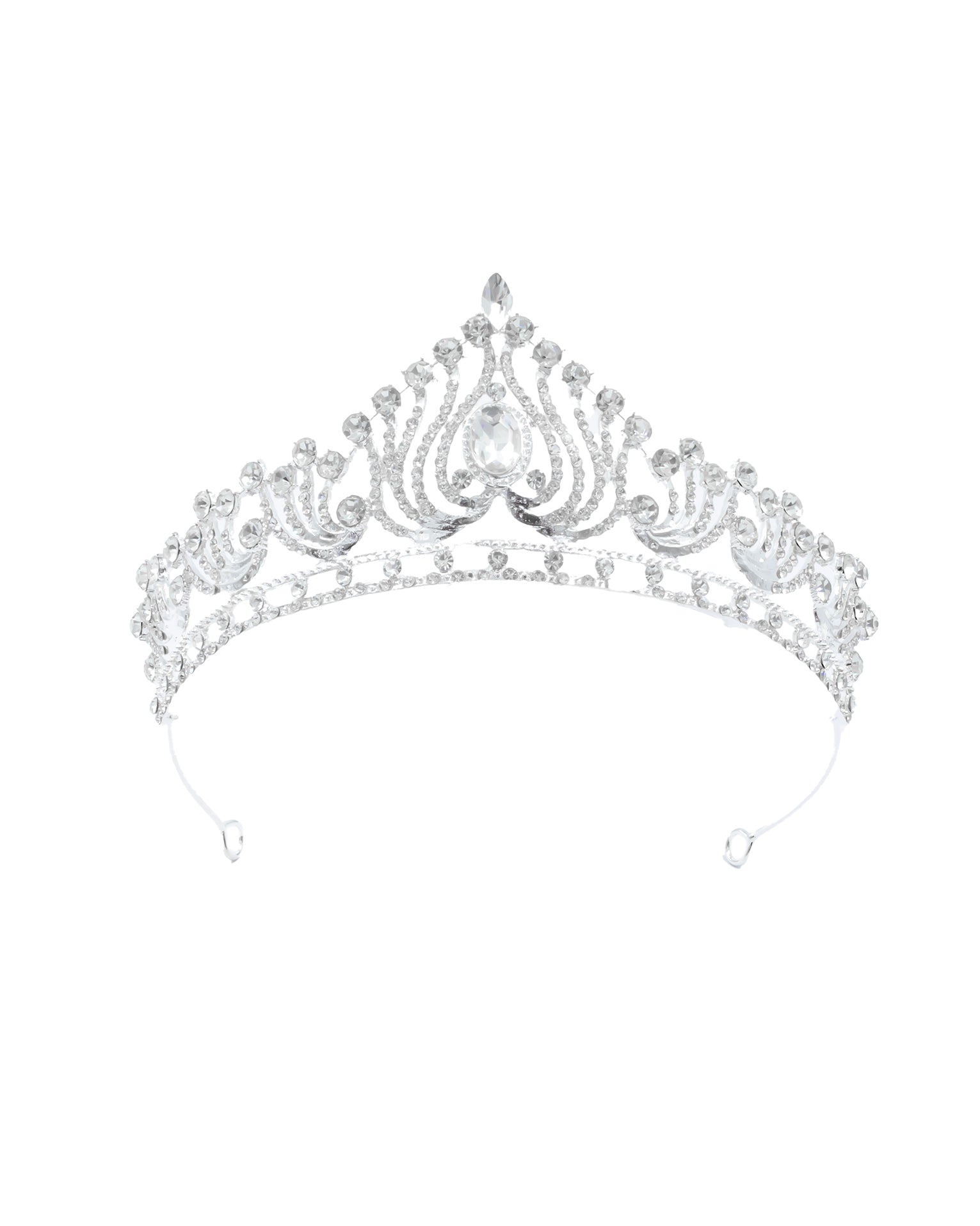 Corona Plateada de Diadema con piedras  - M94 Oro Laminado