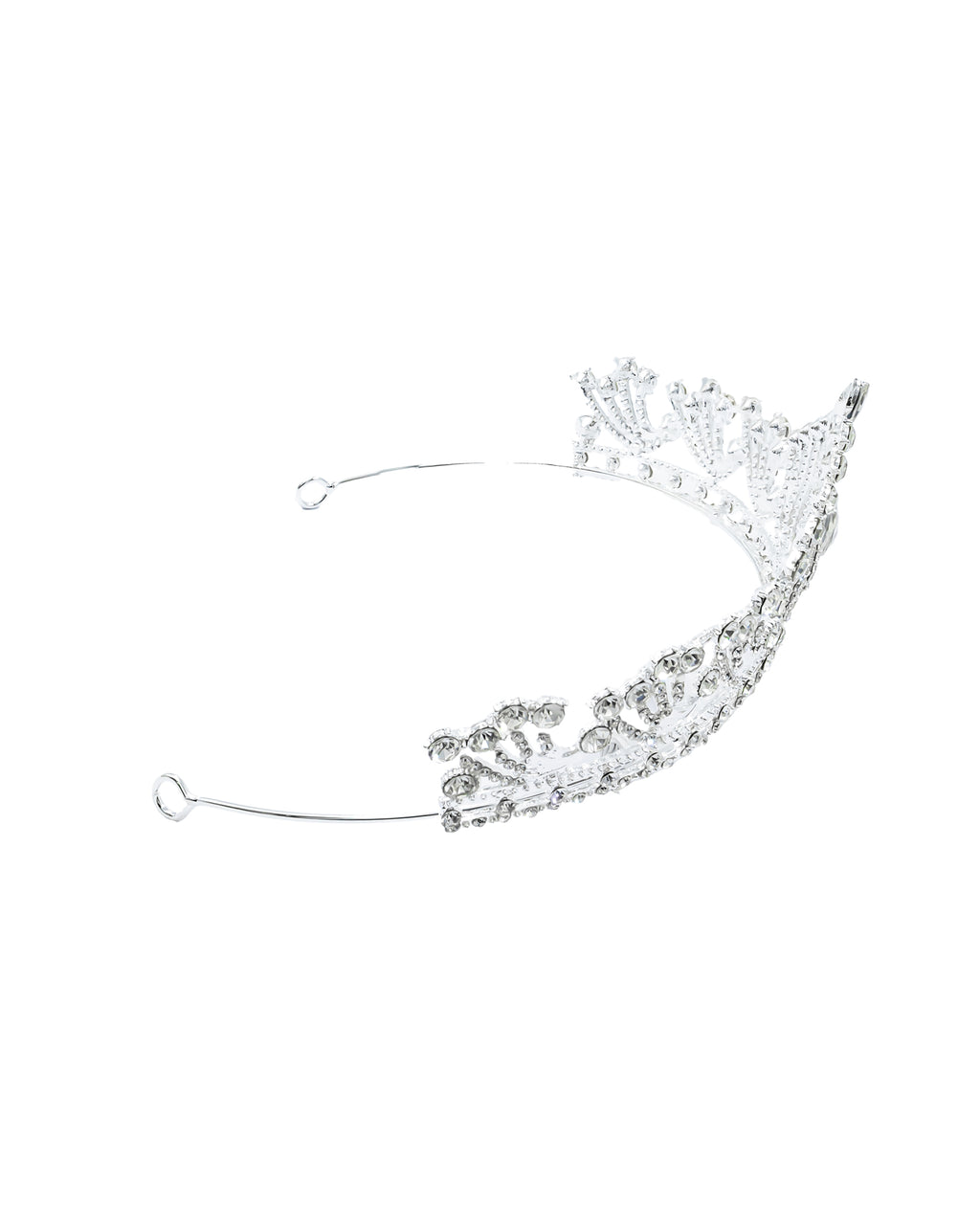 Corona Plateada de Diadema con piedras  - M94 Oro Laminado
