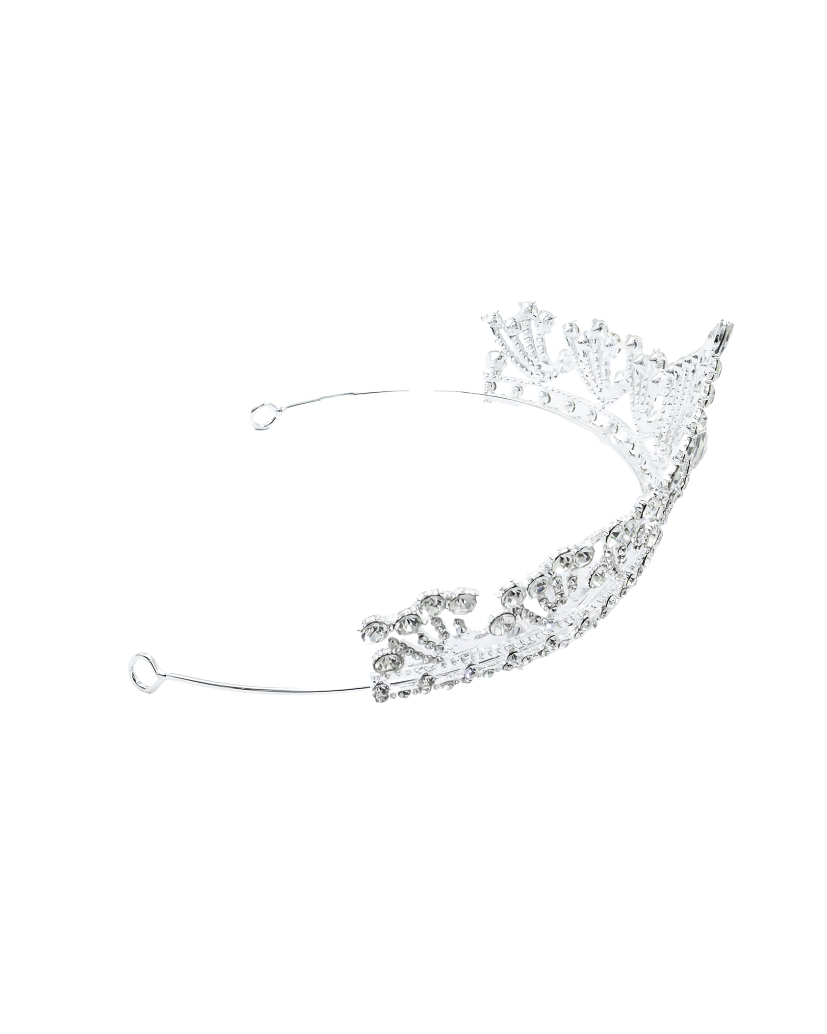 Corona Plateada de Diadema con piedras  - M94 Oro Laminado