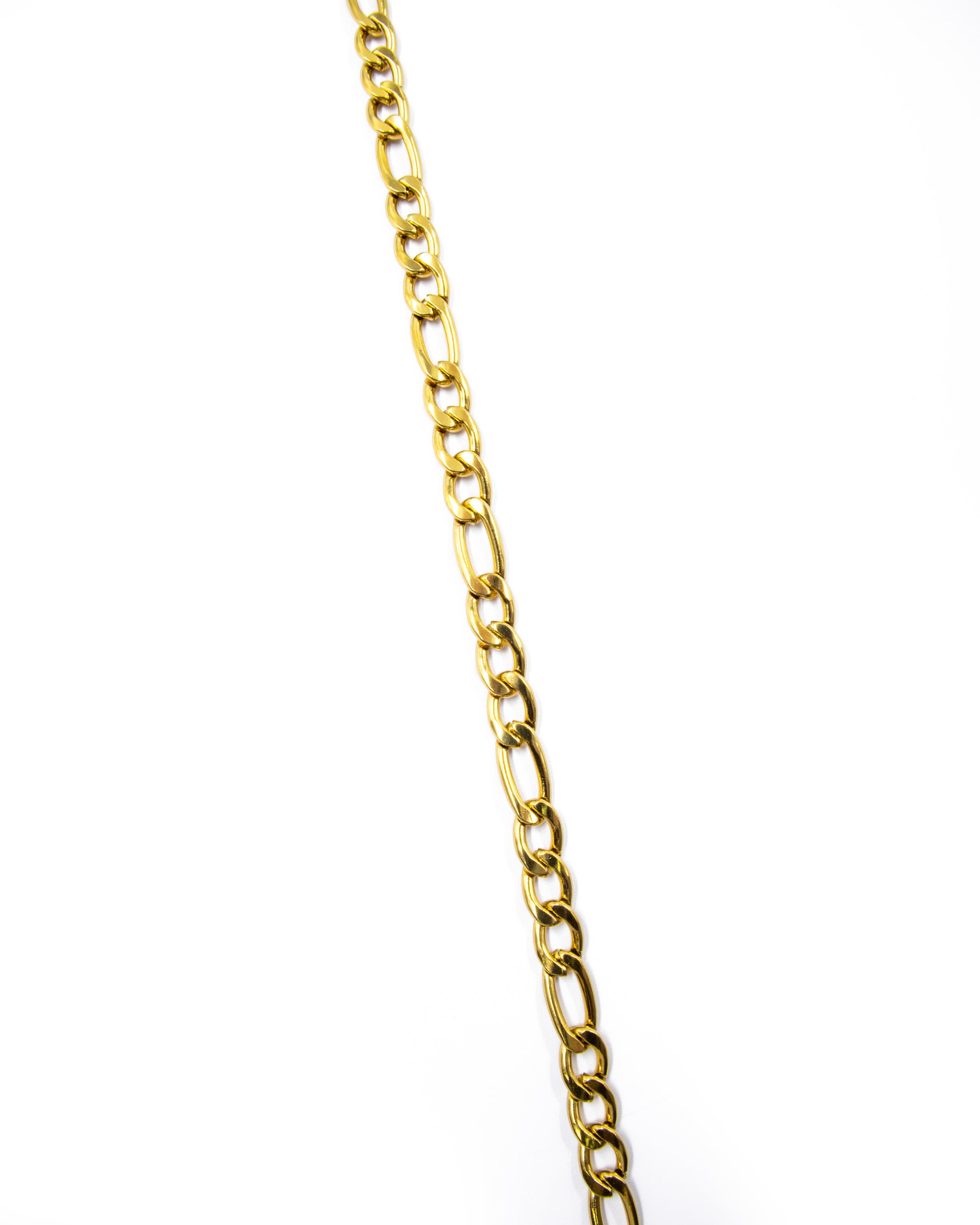 Cadena Larga de Eslabones Dorada - M15 Acero Inoxidable