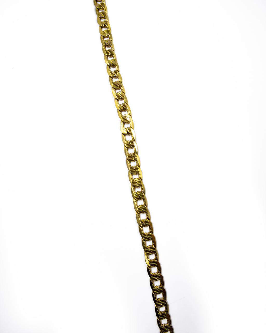 Cadena Larga de Eslabones Dorada - M16 Acero Inoxidable