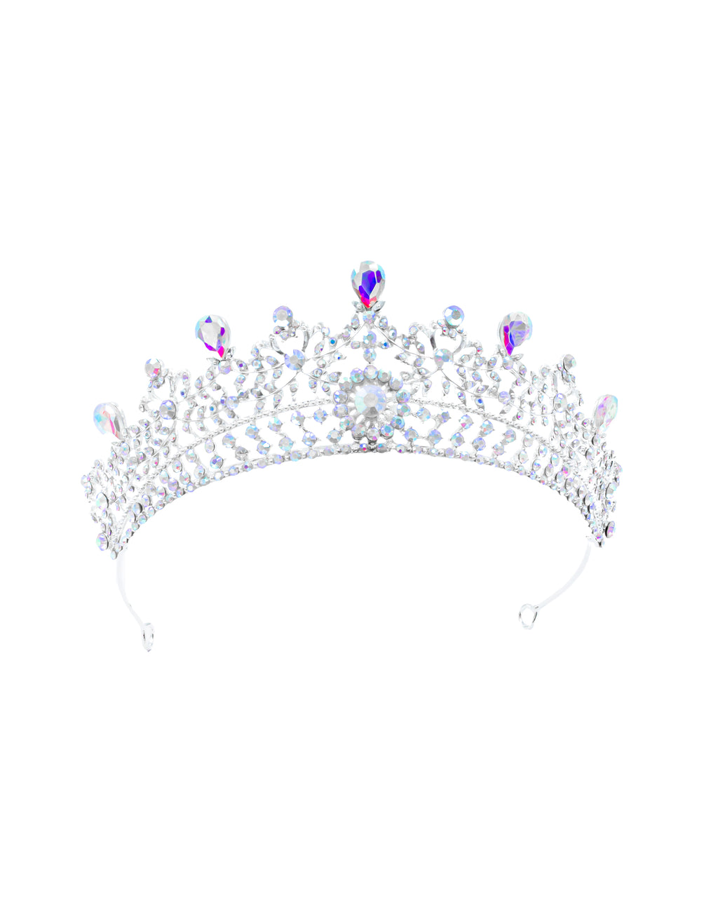 Corona Plateada de Diadema con piedras  - M95 Oro Laminado