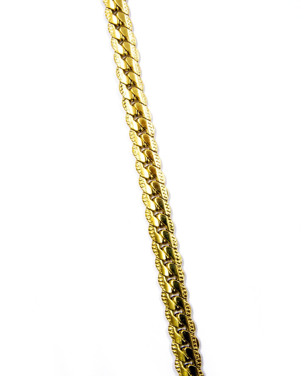 Cadena Larga de Eslabones Dorada - M18 Acero Inoxidable