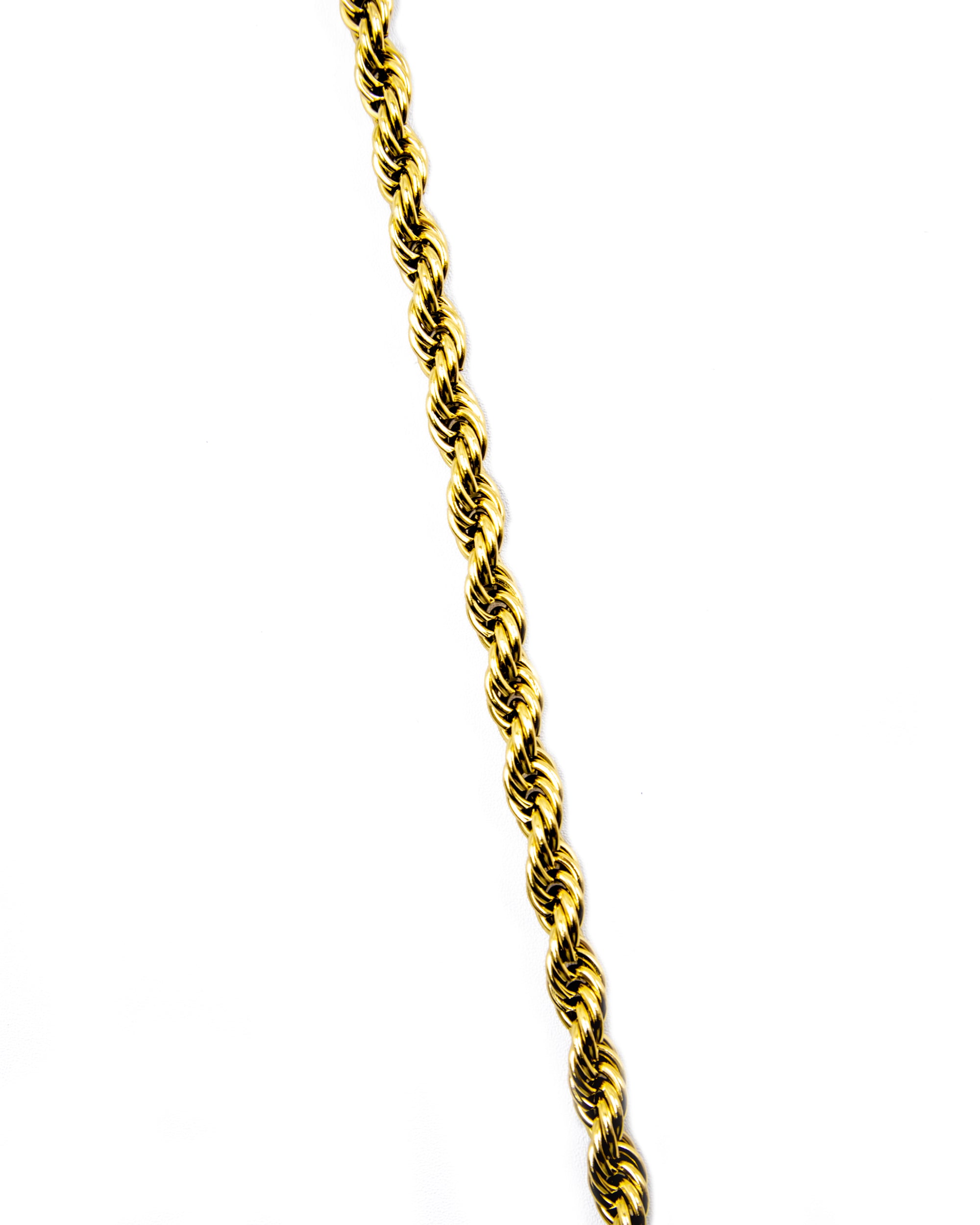 Cadena Larga de Eslabones Dorada - M12 Acero Inoxidable