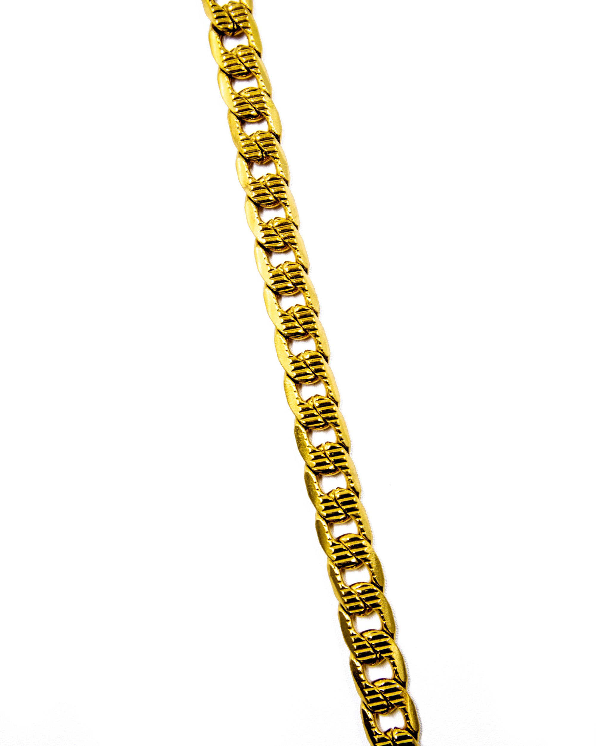 Cadena Larga de Eslabones Dorada - M13 Acero Inoxidable