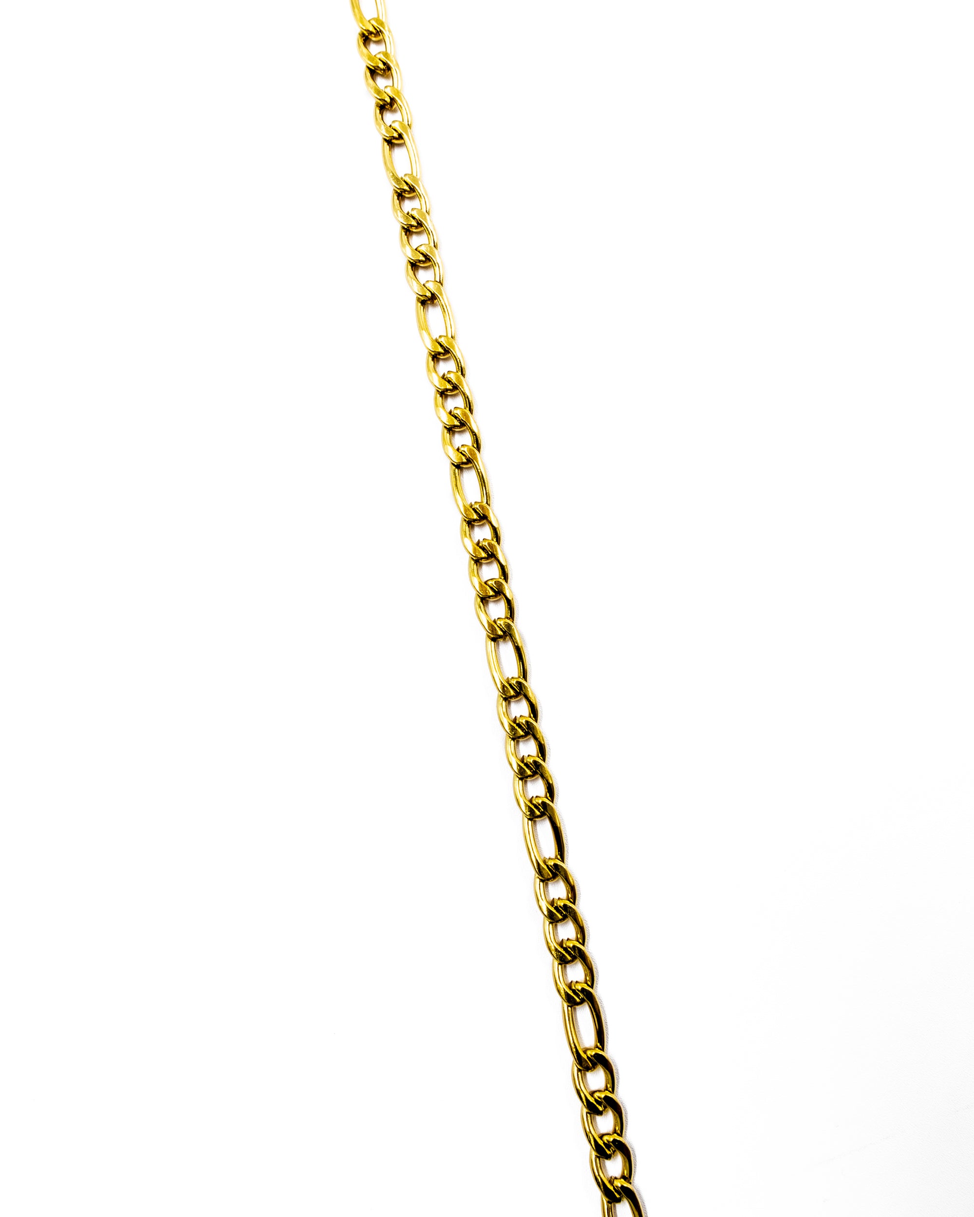 Cadena Larga de Eslabones Dorada - M2 Acero Inoxidable