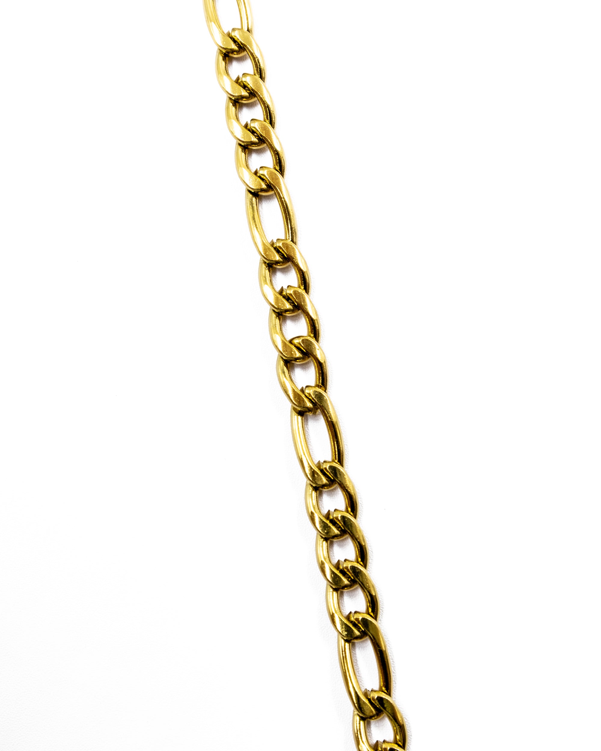 Cadena Larga de Eslabones Dorada - M2 Acero Inoxidable