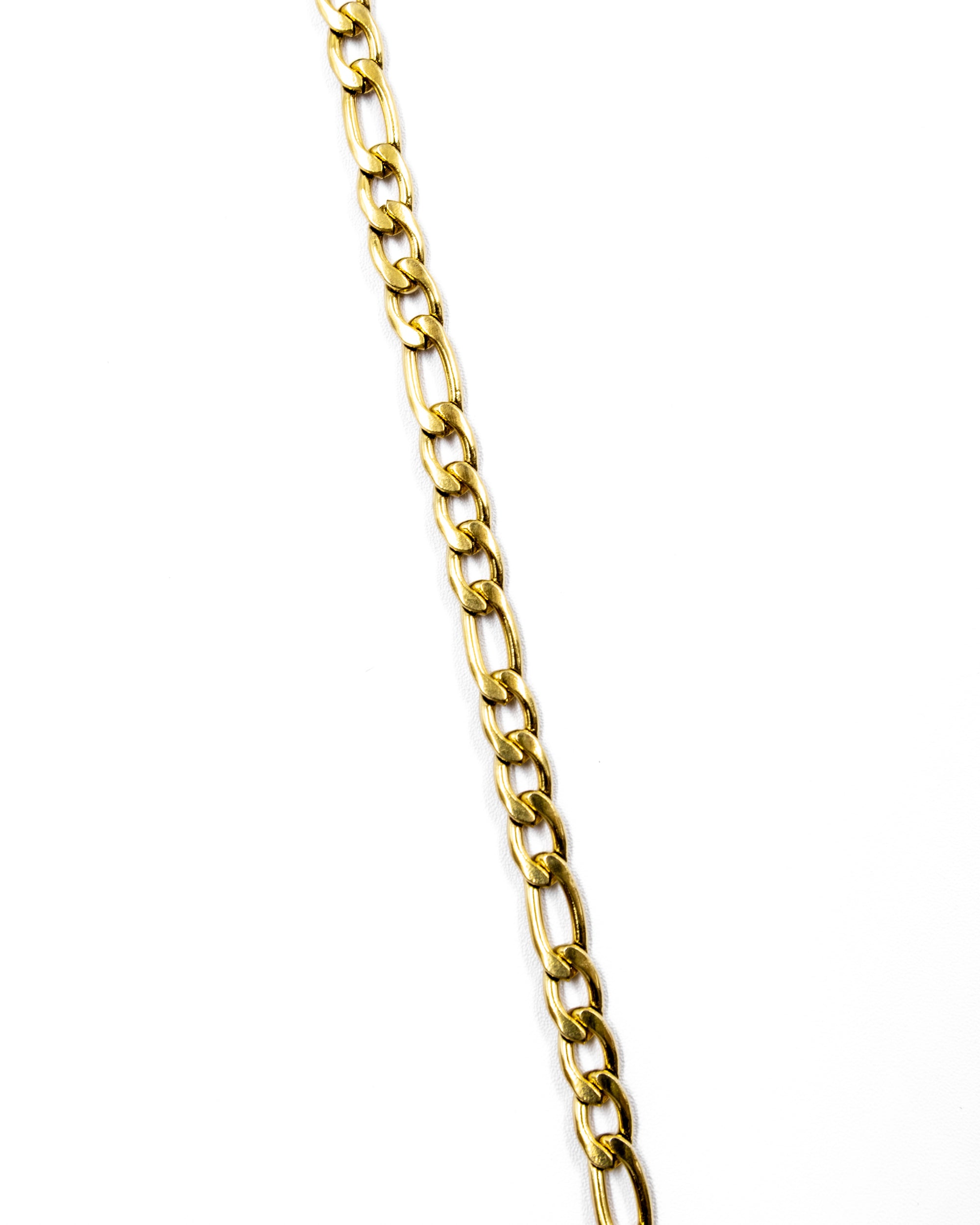 Cadena Larga de Eslabones Dorada - M3 Acero Inoxidable