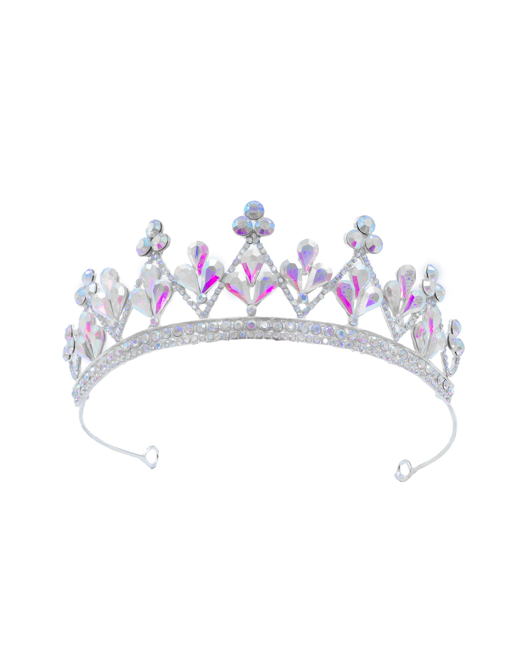 Corona Plateada de Diadema con piedras  - M97 Oro Laminado